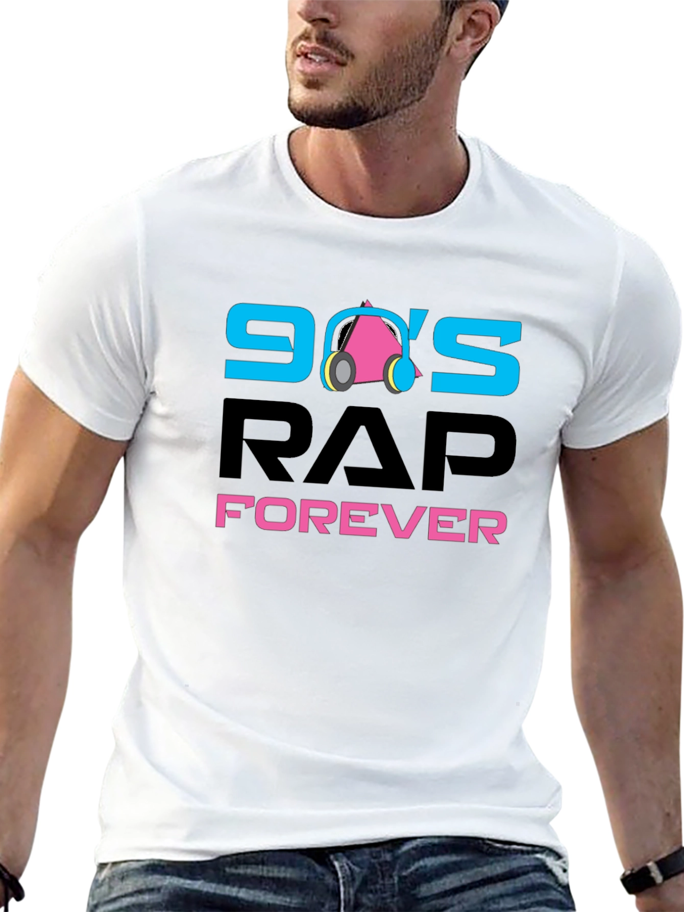 90s Rap Forever Black T-Shirt