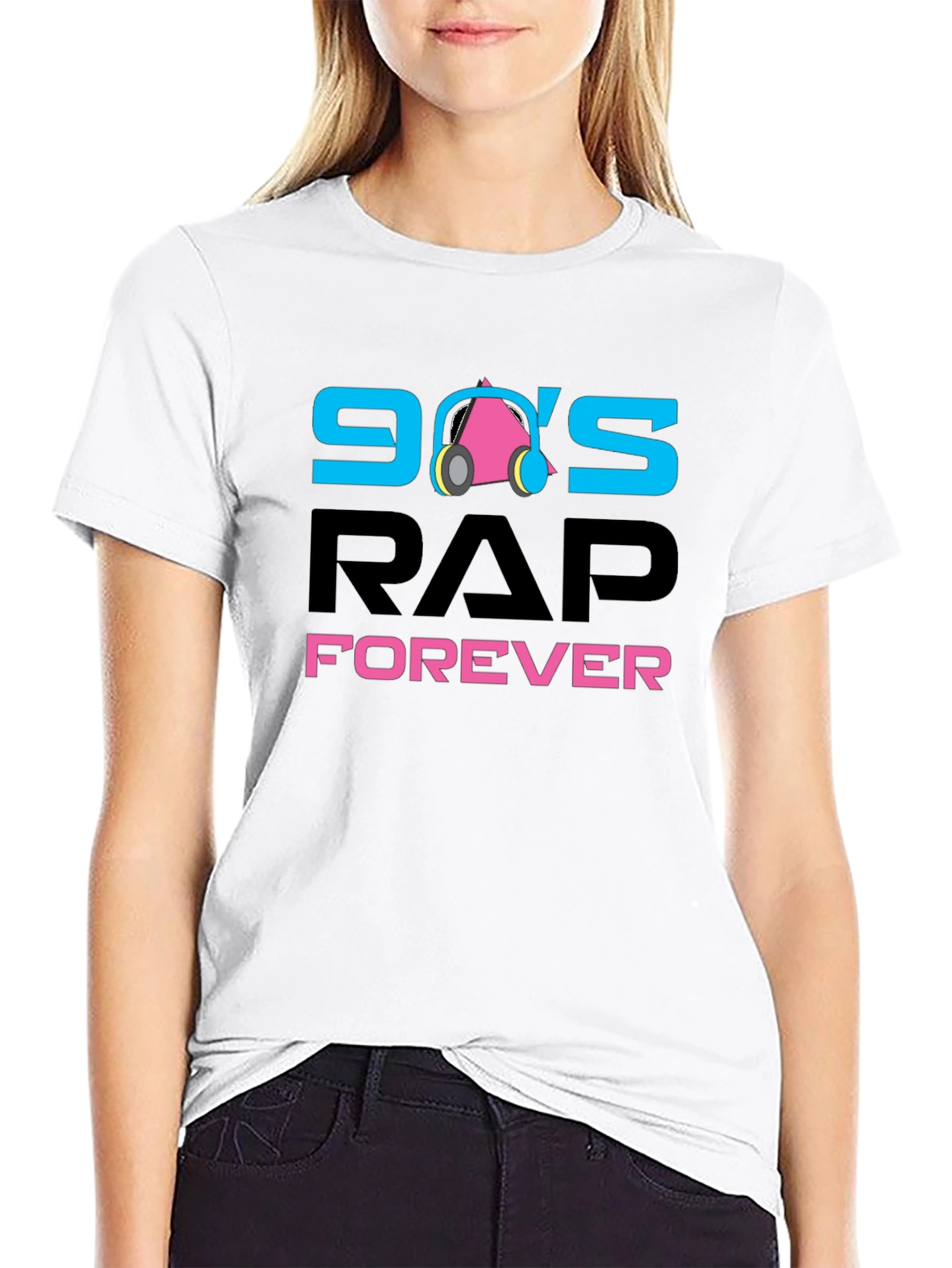 90s Rap Forever Black T-Shirt