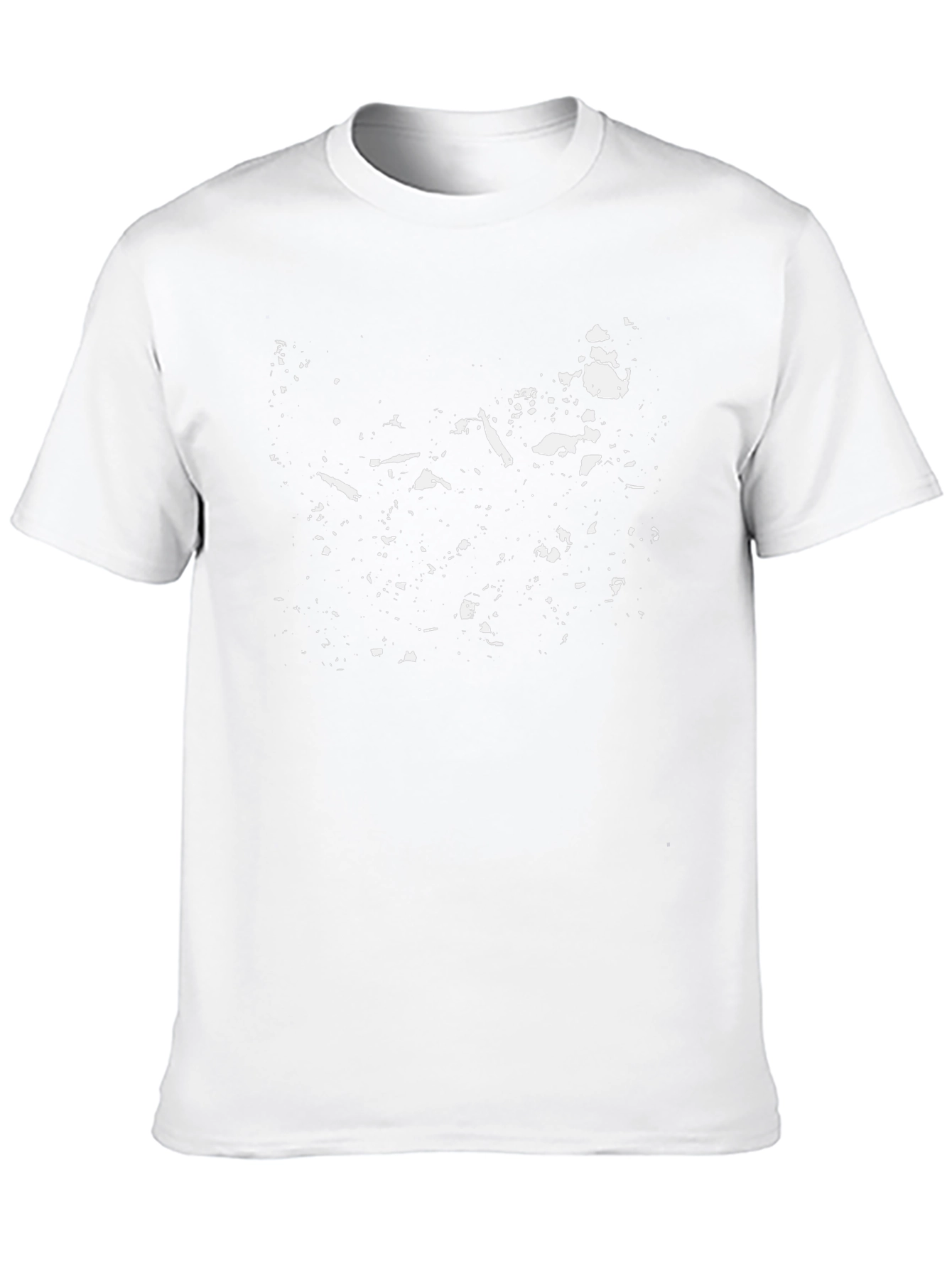 Abstract Print Black T-Shirt
