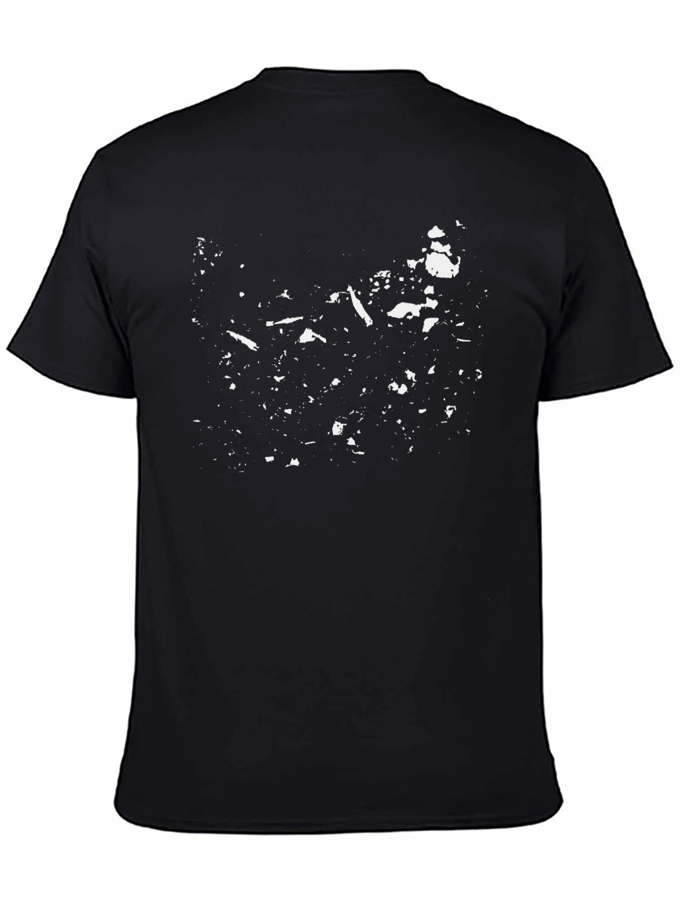Abstract Print Black T-Shirt