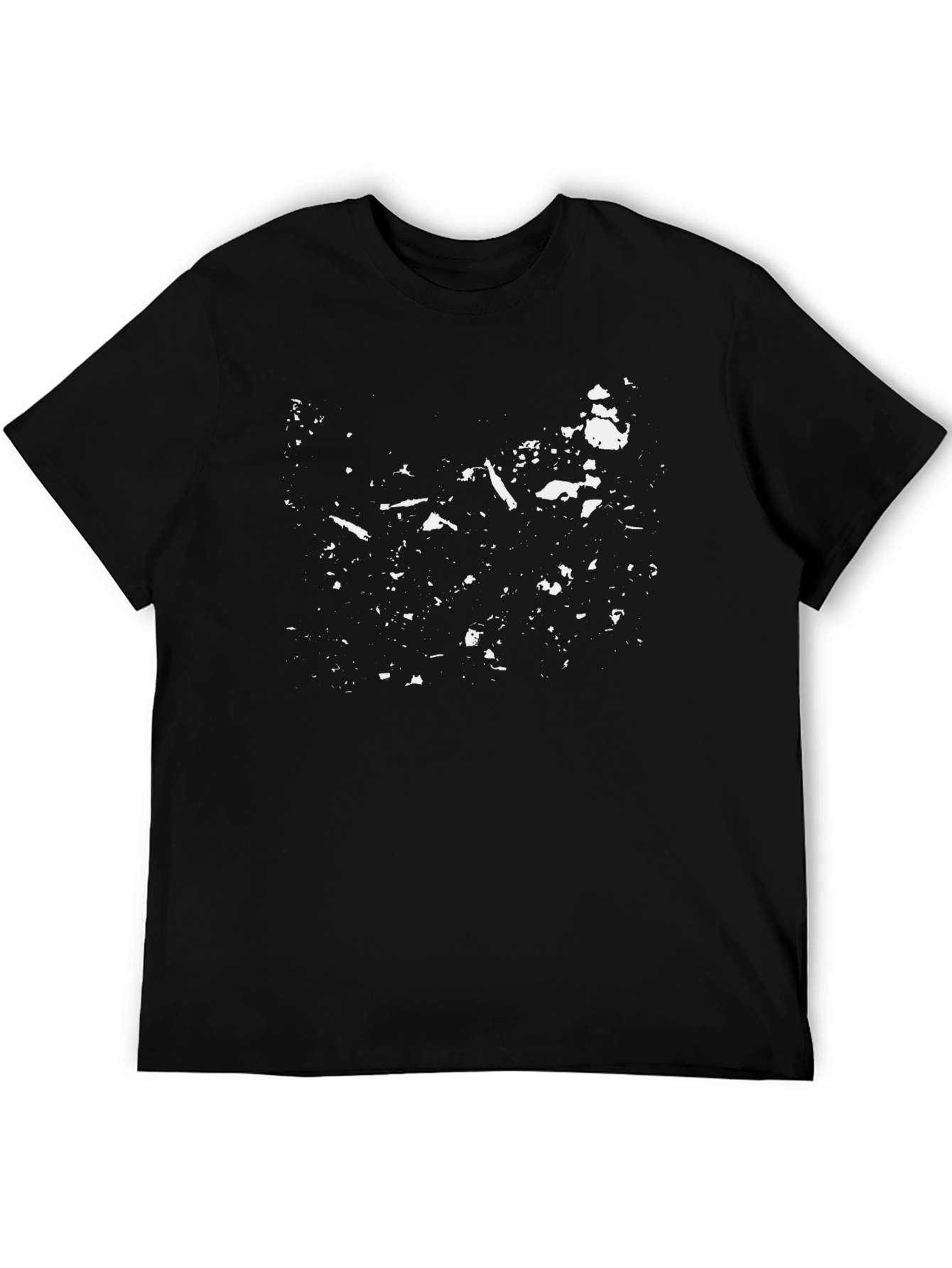 Abstract Print Black T-Shirt