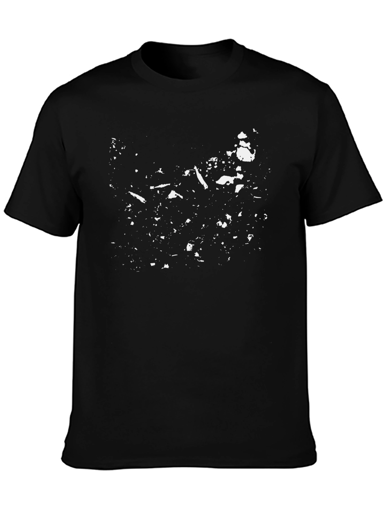 Abstract Print Black T-Shirt