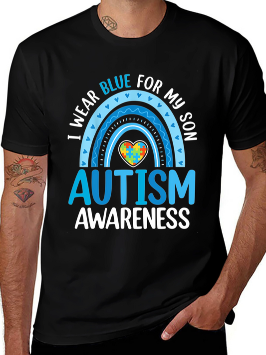 Autism Awareness Tee - I Wear Blue For My Son