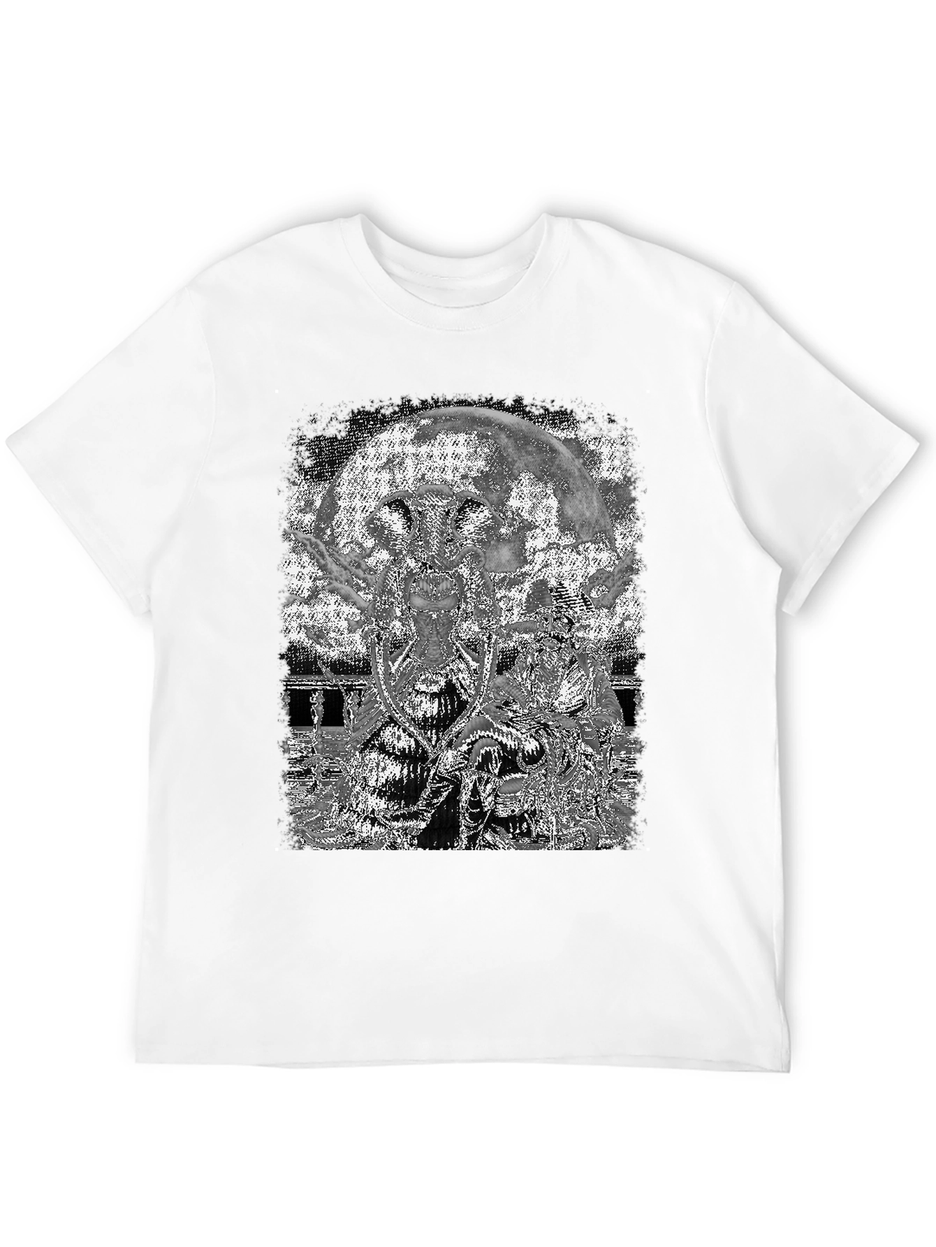 Lunar Creature T-Shirt - Graphic Print Tee