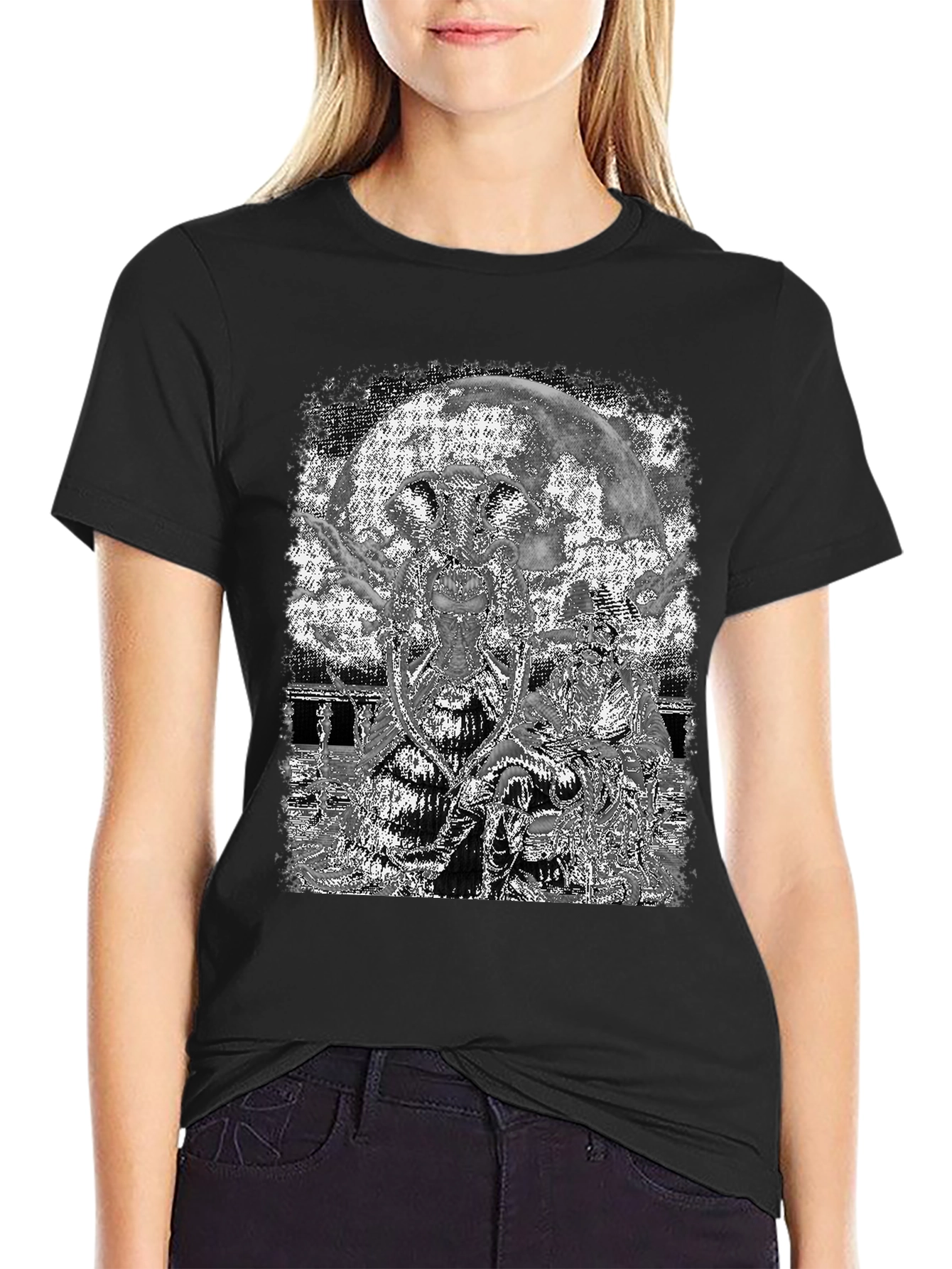 Lunar Creature T-Shirt - Graphic Print Tee