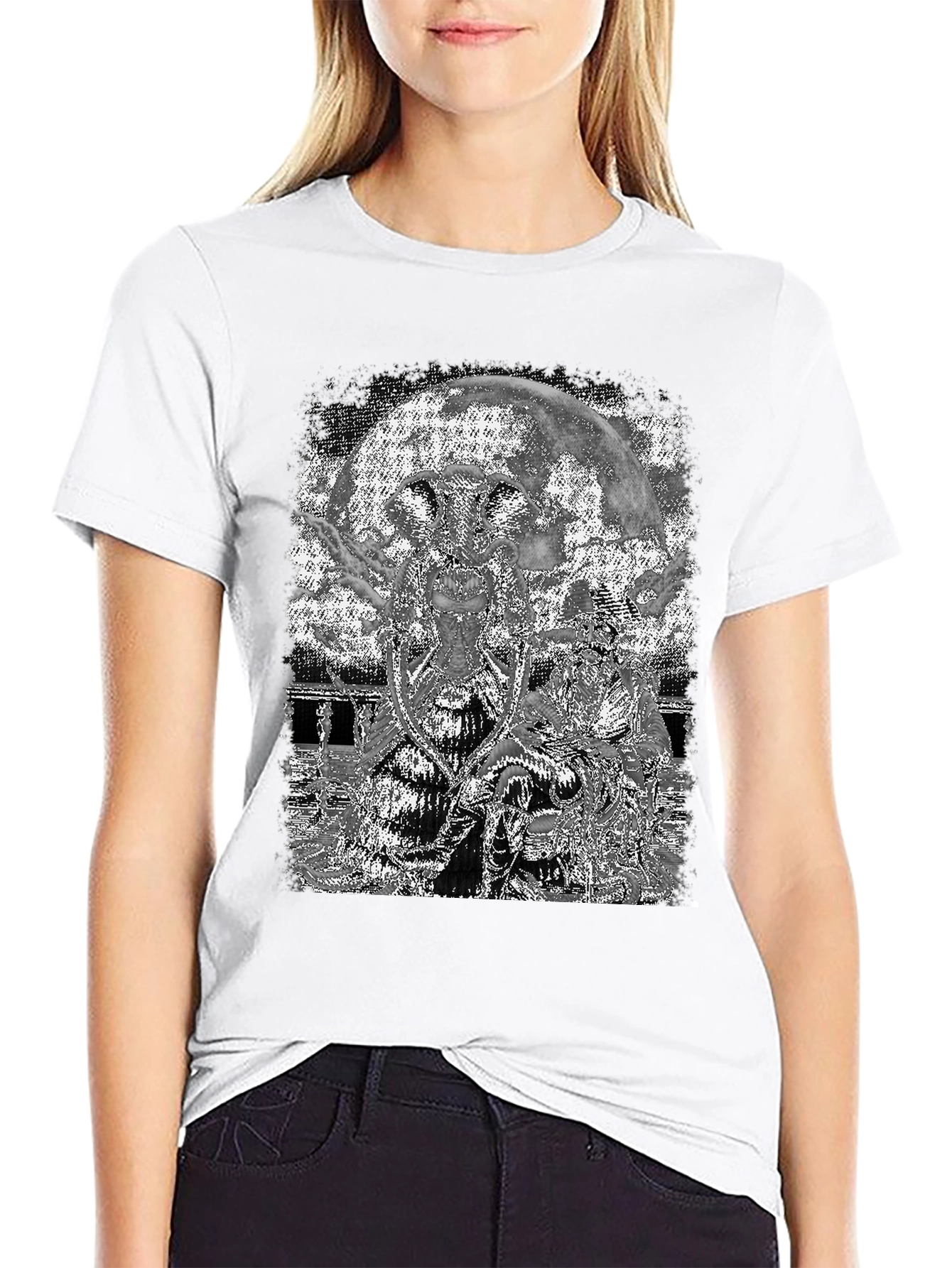 Lunar Creature T-Shirt - Graphic Print Tee