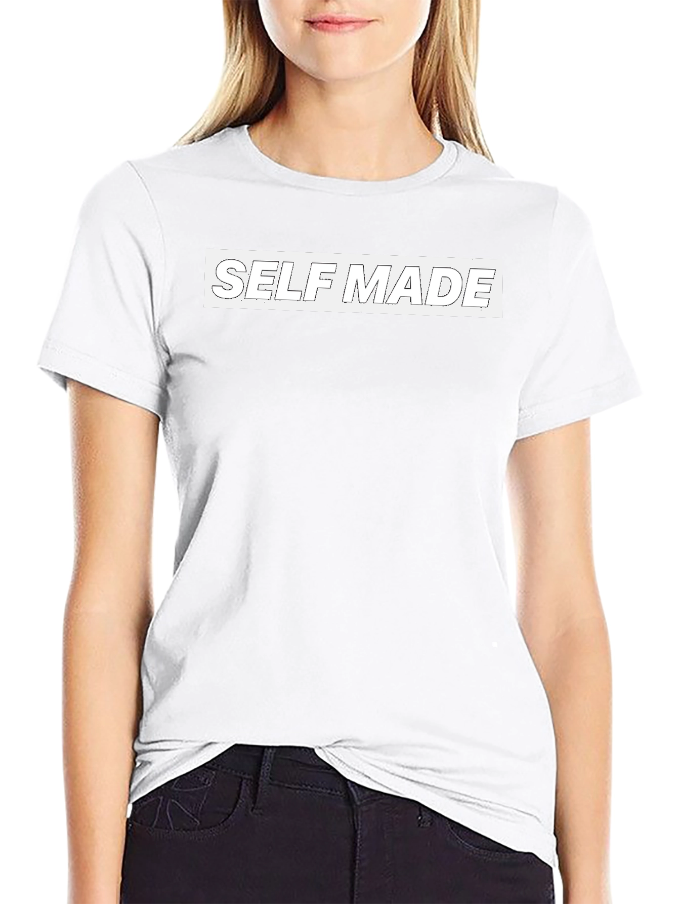 Self Made Black Graphic T-Shirt
