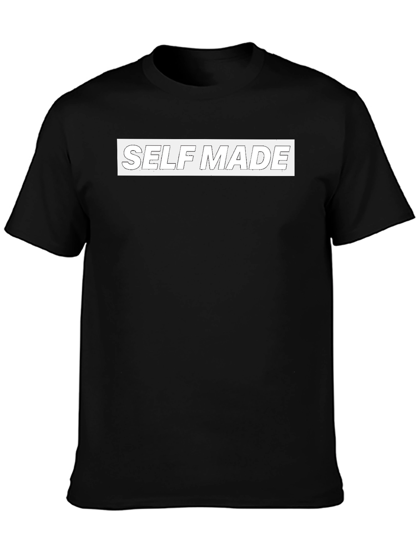 Self Made Black Graphic T-Shirt