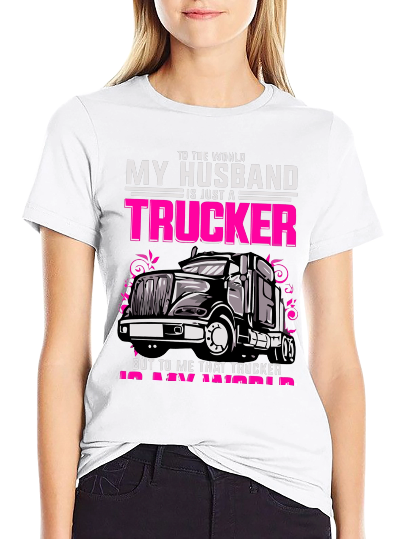 My Husband is a Trucker T-Shirt
