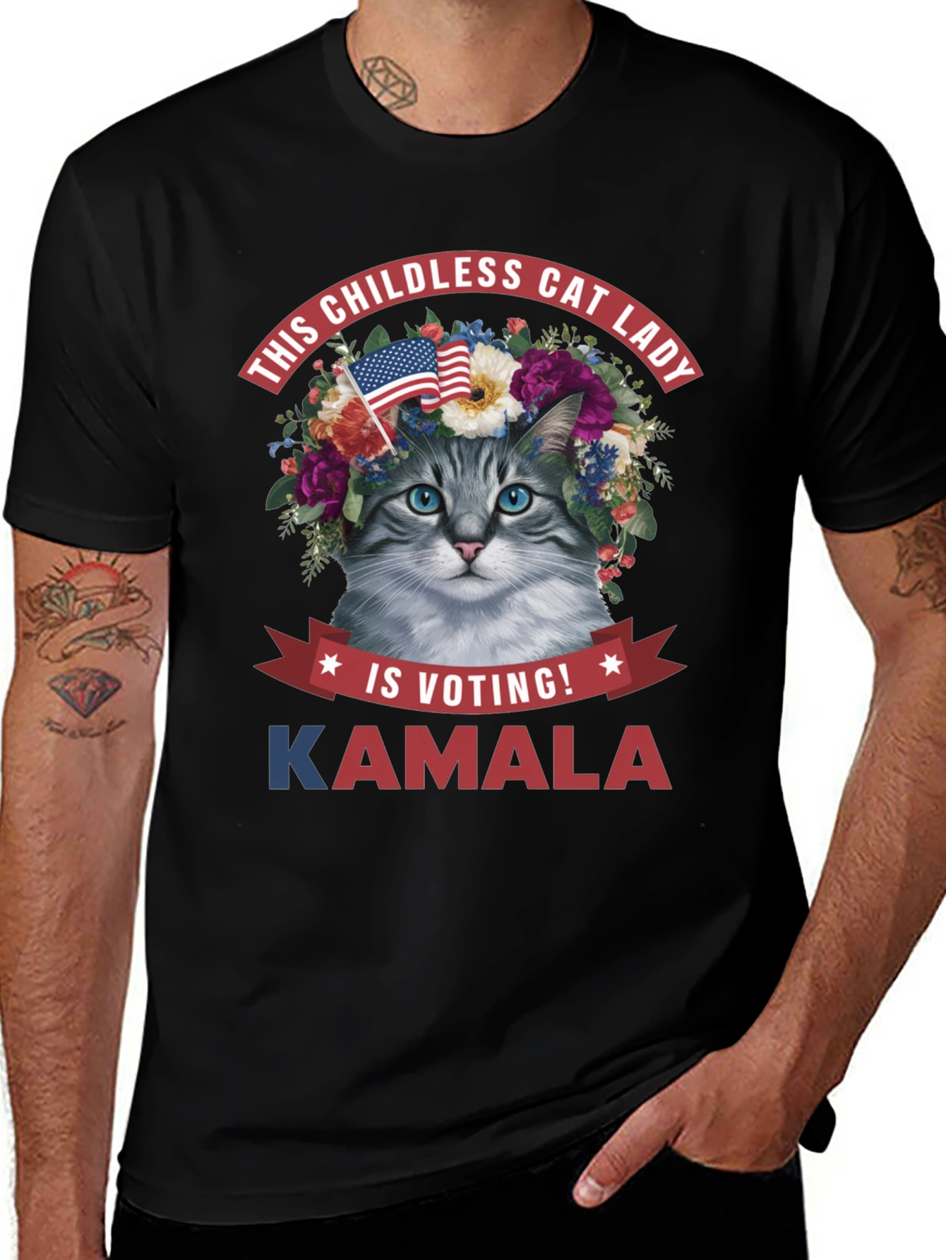 Childless Cat Lady Kamala T-Shirt