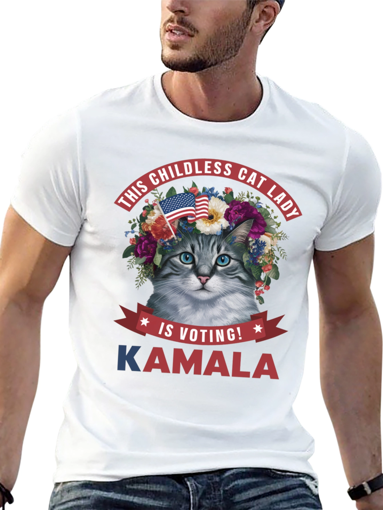 Childless Cat Lady Kamala T-Shirt