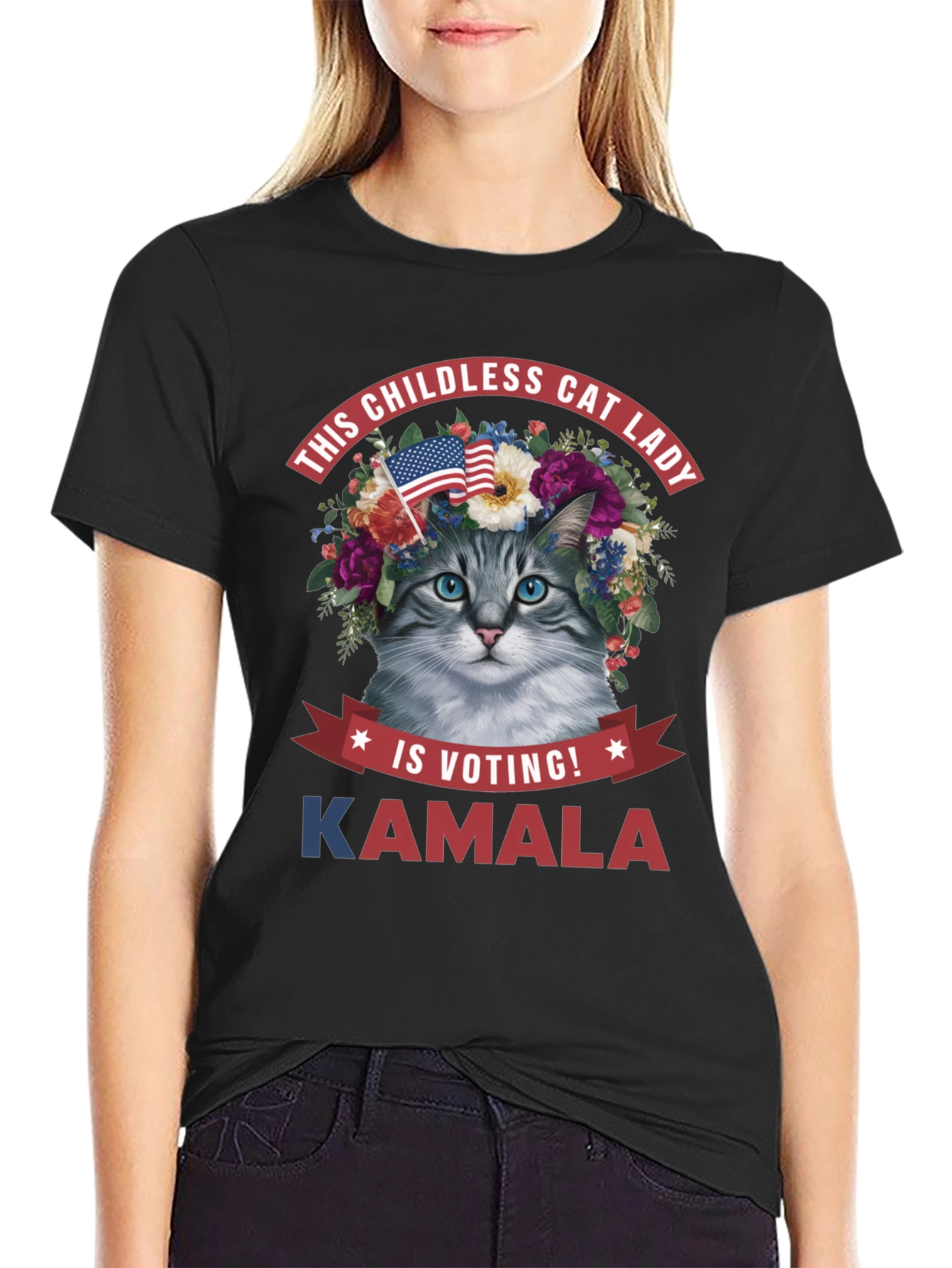 Childless Cat Lady Kamala T-Shirt