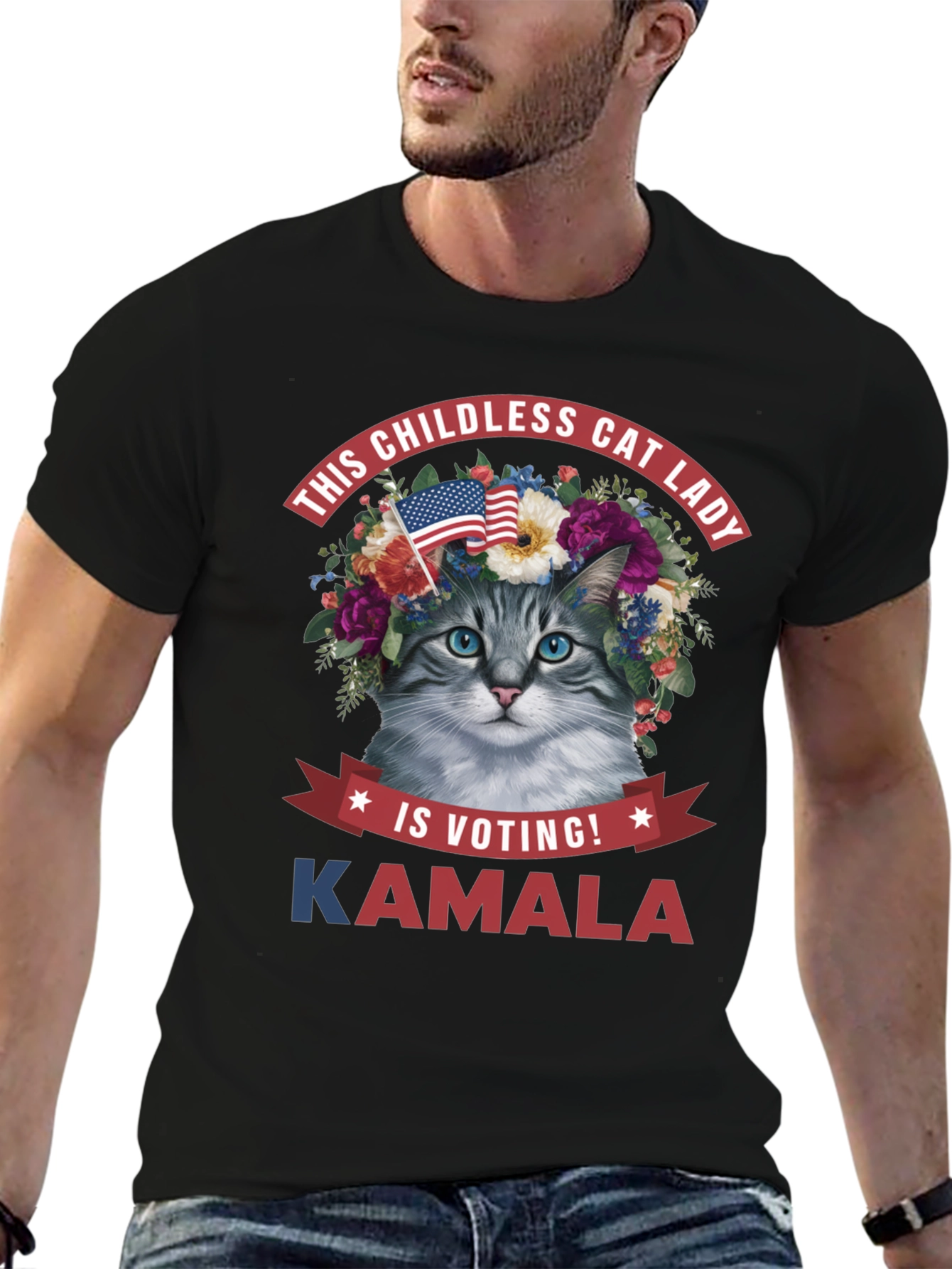 Childless Cat Lady Kamala T-Shirt