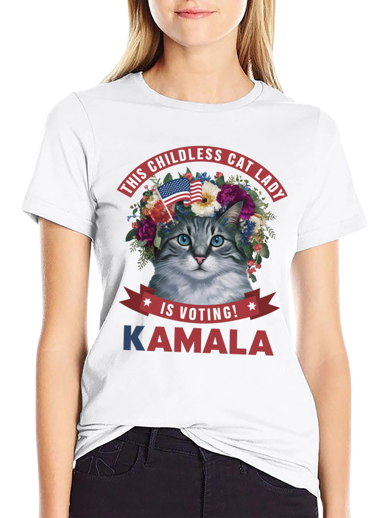 Childless Cat Lady Kamala T-Shirt