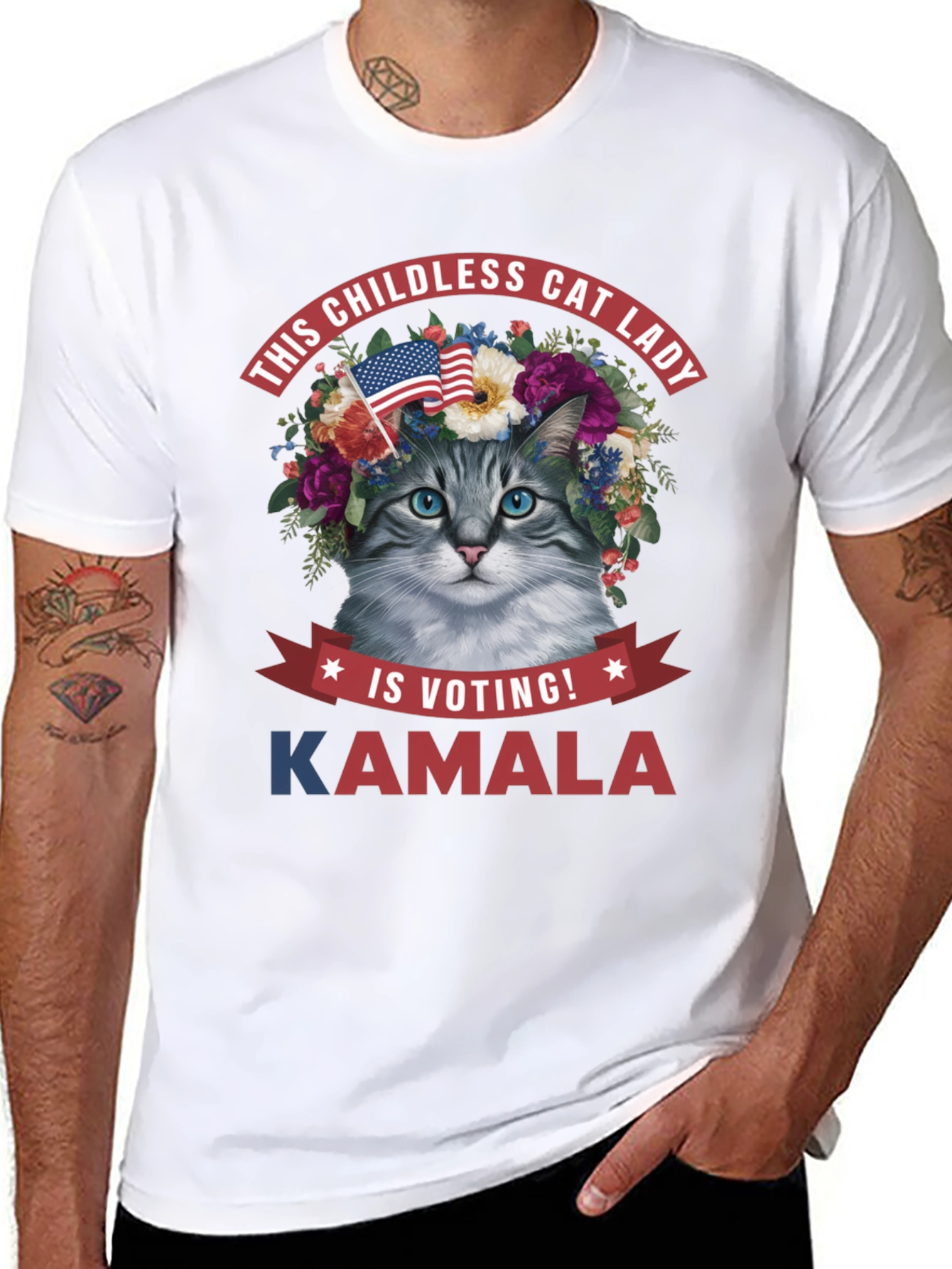 Childless Cat Lady Kamala T-Shirt