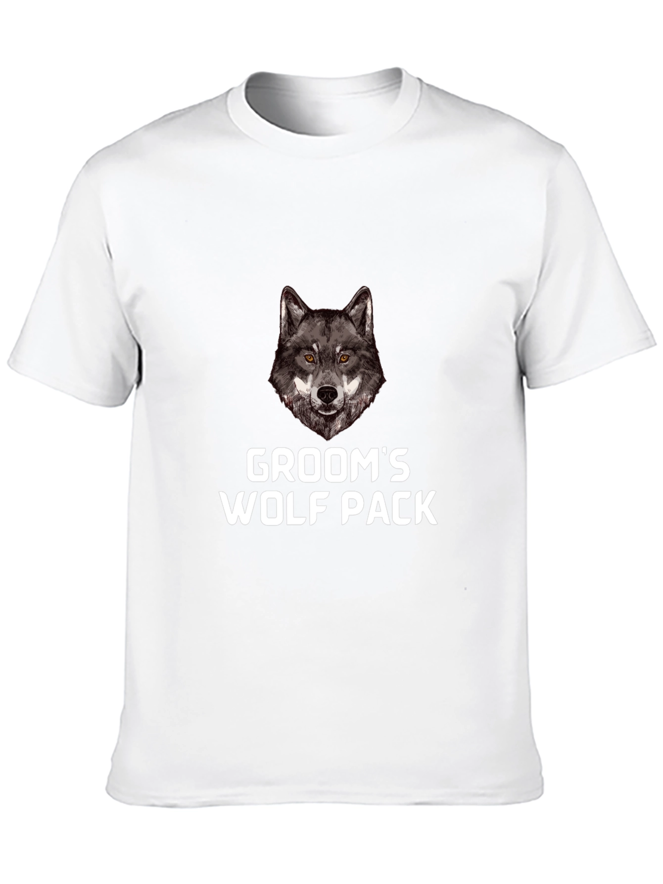Grooms Wolf Pack Black T-Shirt