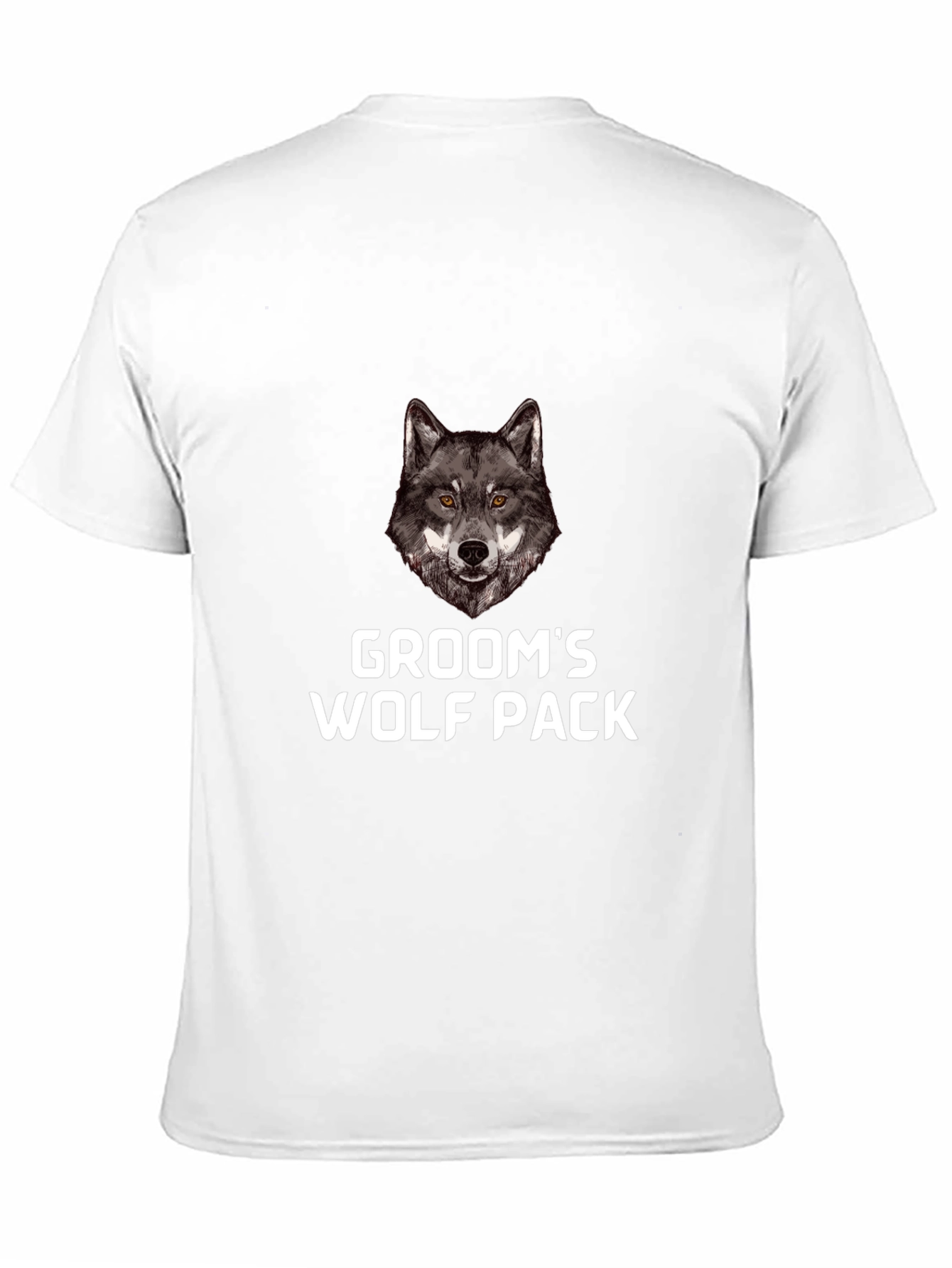 Grooms Wolf Pack Black T-Shirt