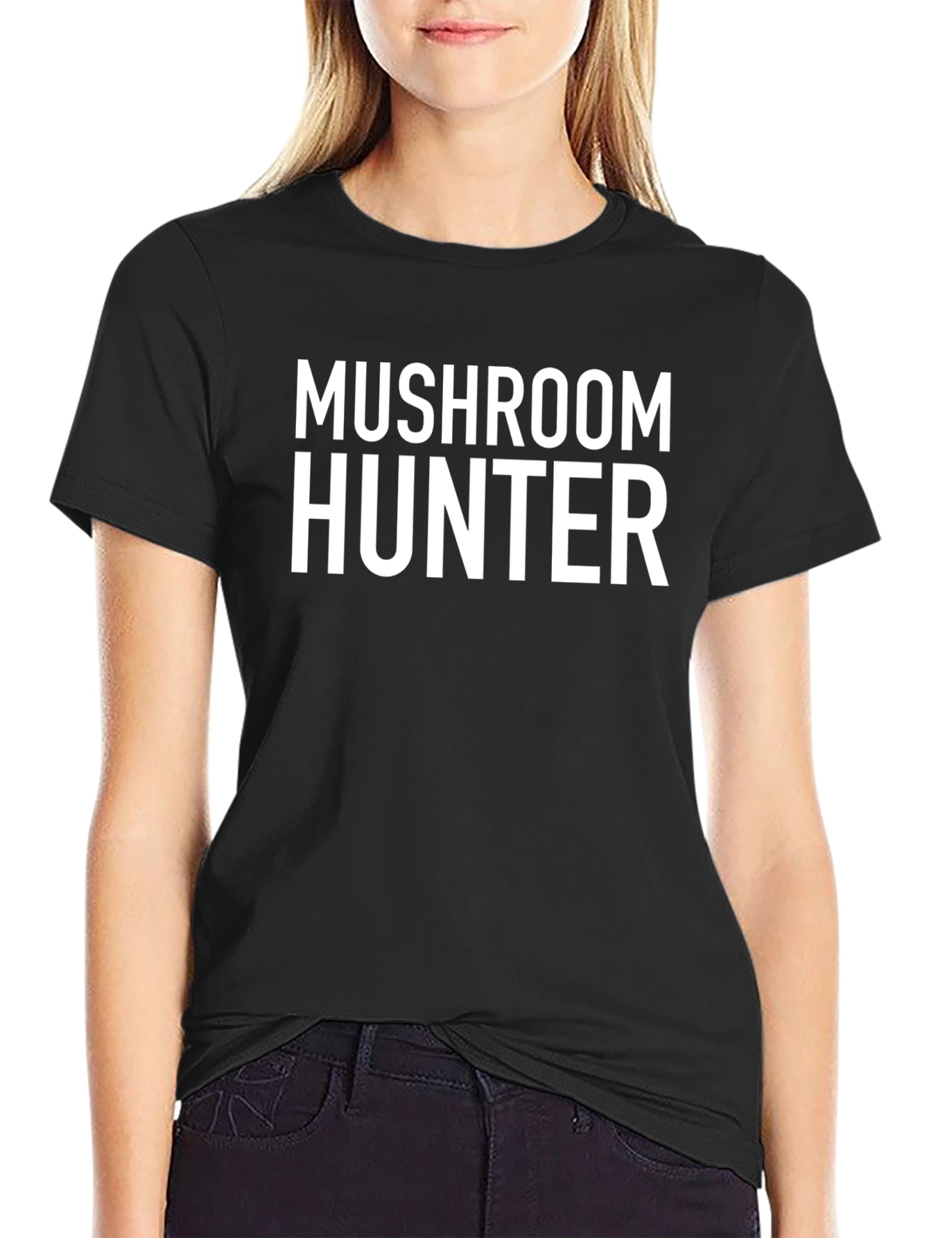 Mushroom Hunter Graphic Tee - Black
