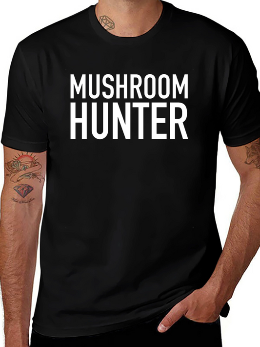 Mushroom Hunter Graphic Tee - Black