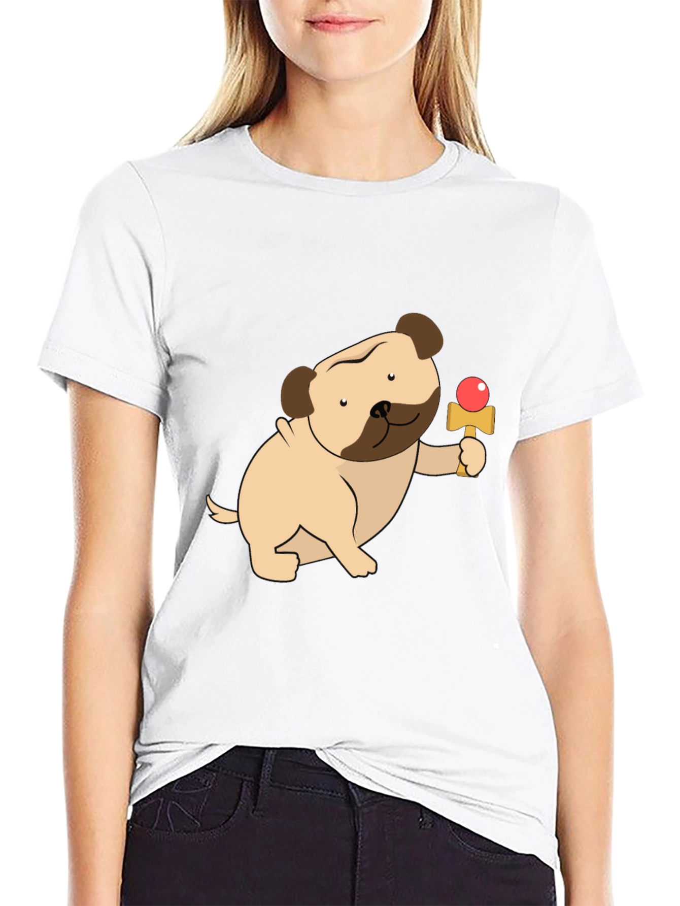 Dog Kendama Graphic Tee - Playful Comfort