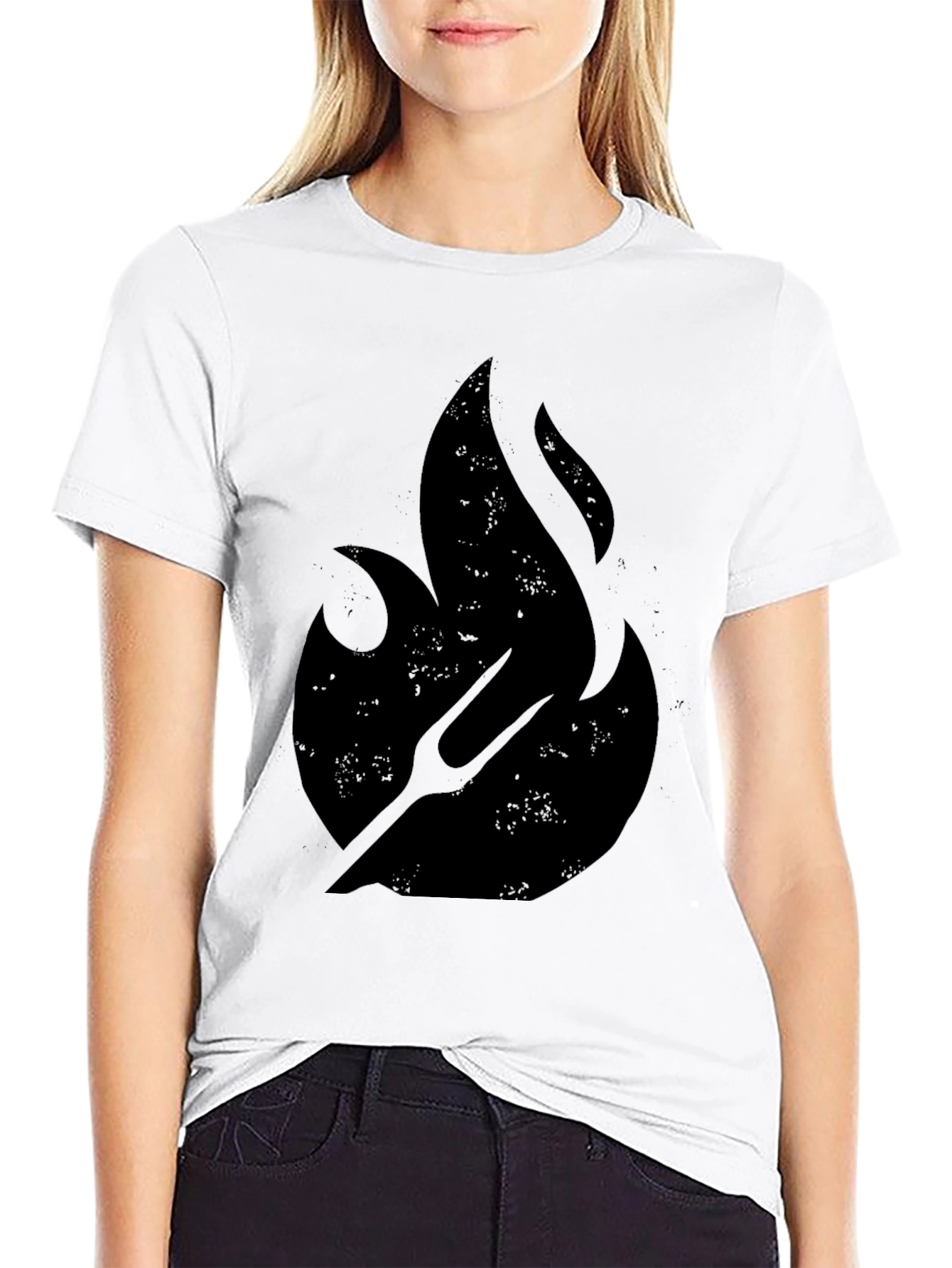 Flame & Fork Black T-Shirt