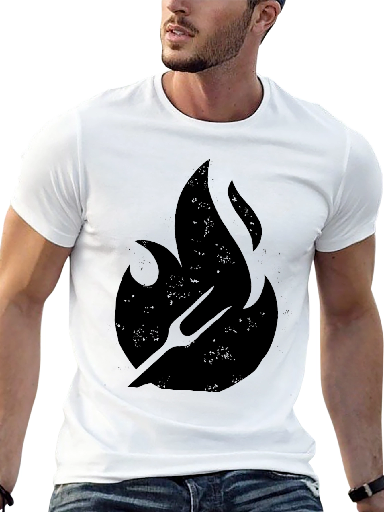 Flame & Fork Black T-Shirt