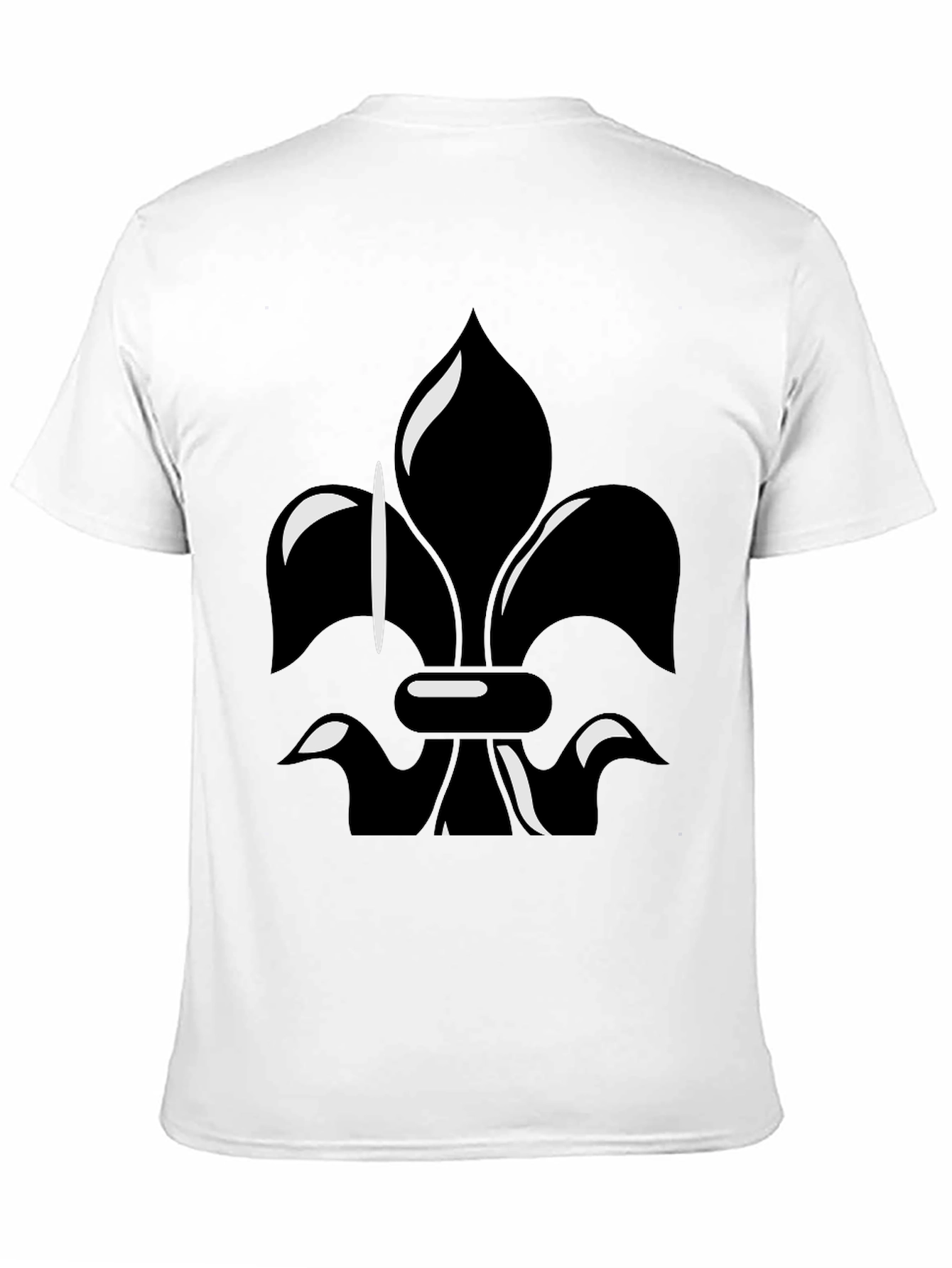 Fleur-de-lis Graphic Tee - Stylish Black Shirt