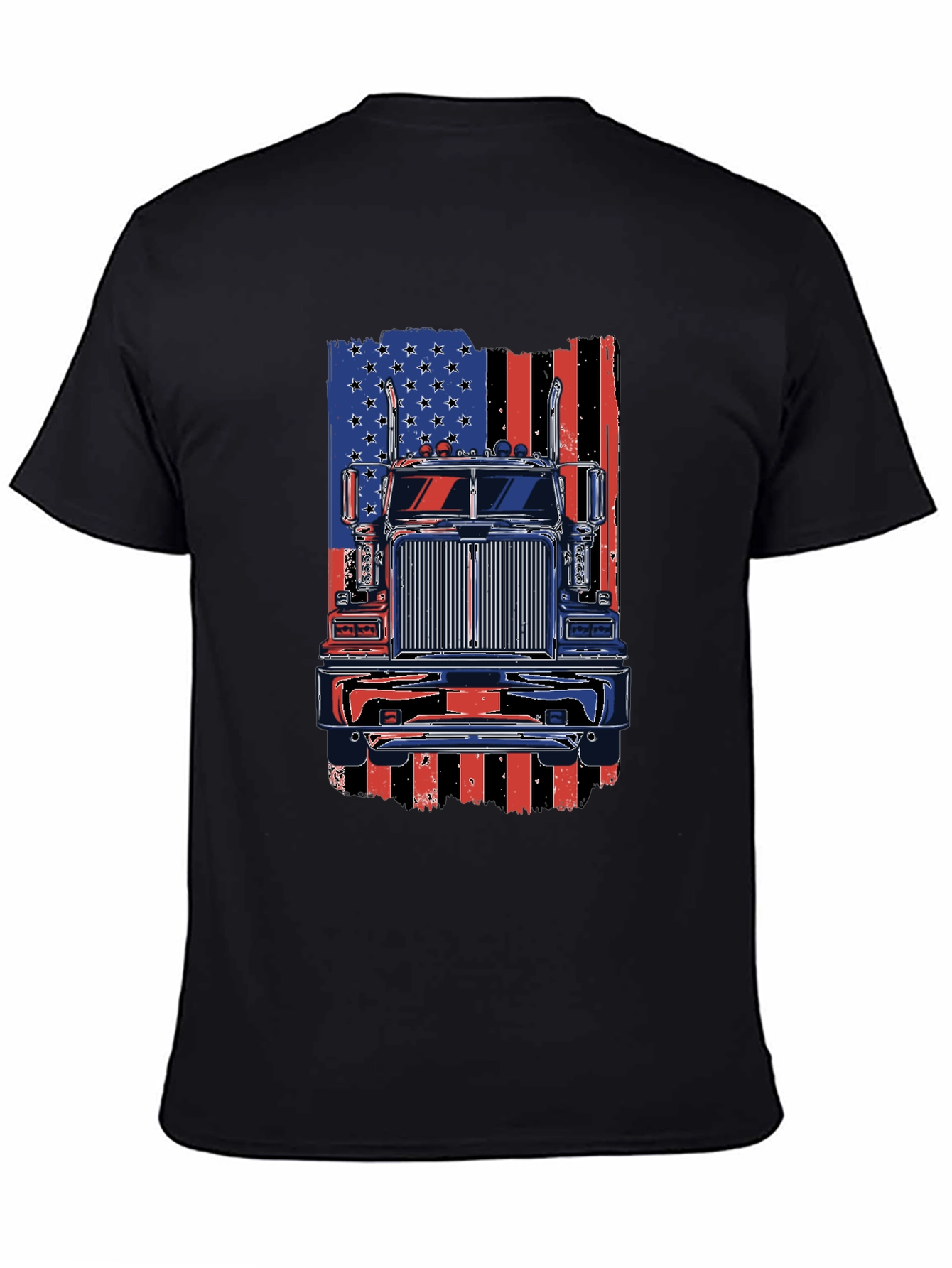 American Trucker Flag Graphic Tee