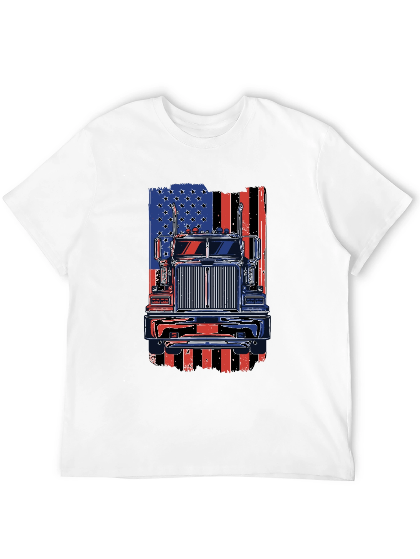 American Trucker Flag Graphic Tee