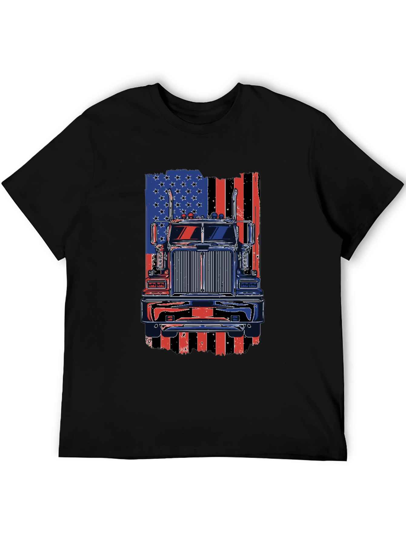 American Trucker Flag Graphic Tee