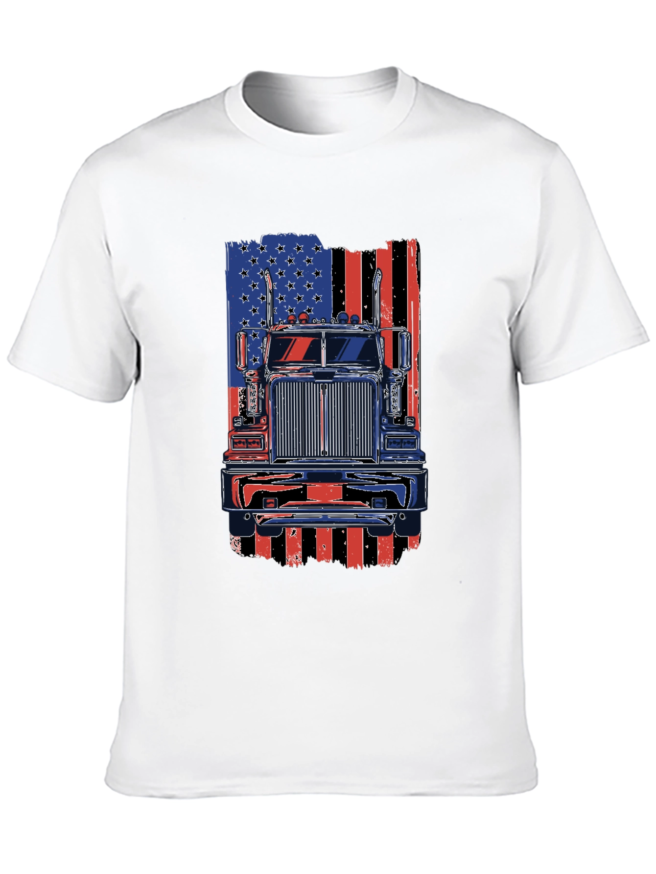American Trucker Flag Graphic Tee