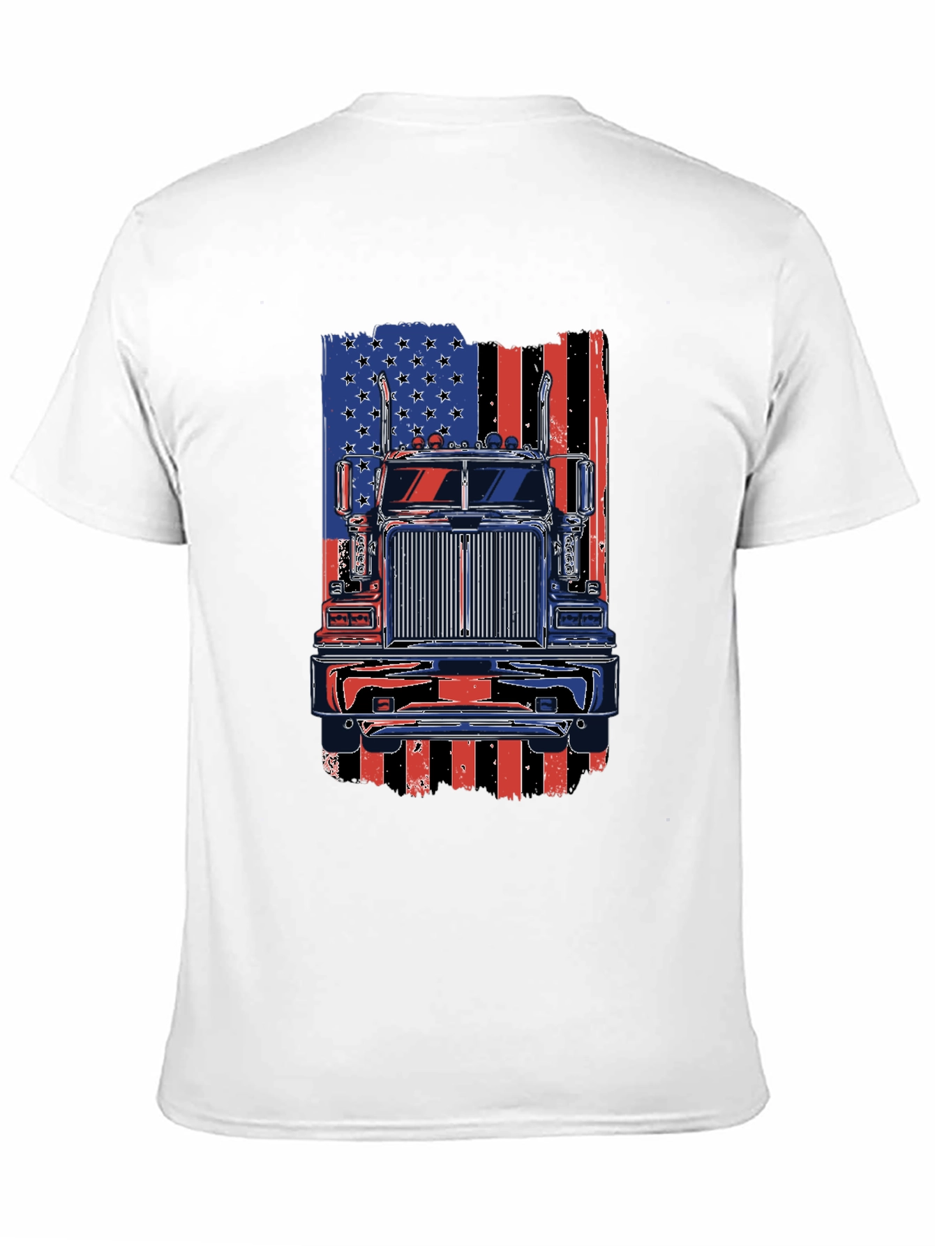 American Trucker Flag Graphic Tee