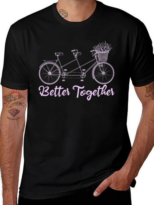 Better Together Tandem Bike Graphic Tee