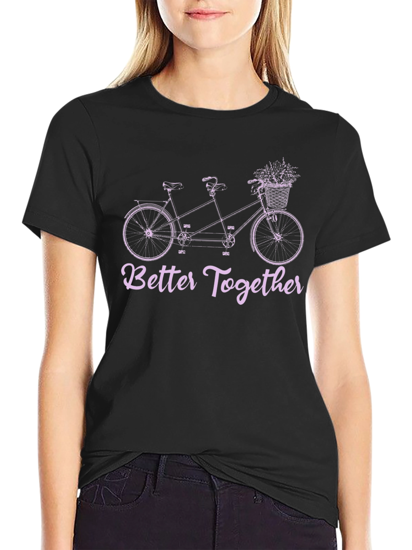 Better Together Tandem Bike Graphic Tee