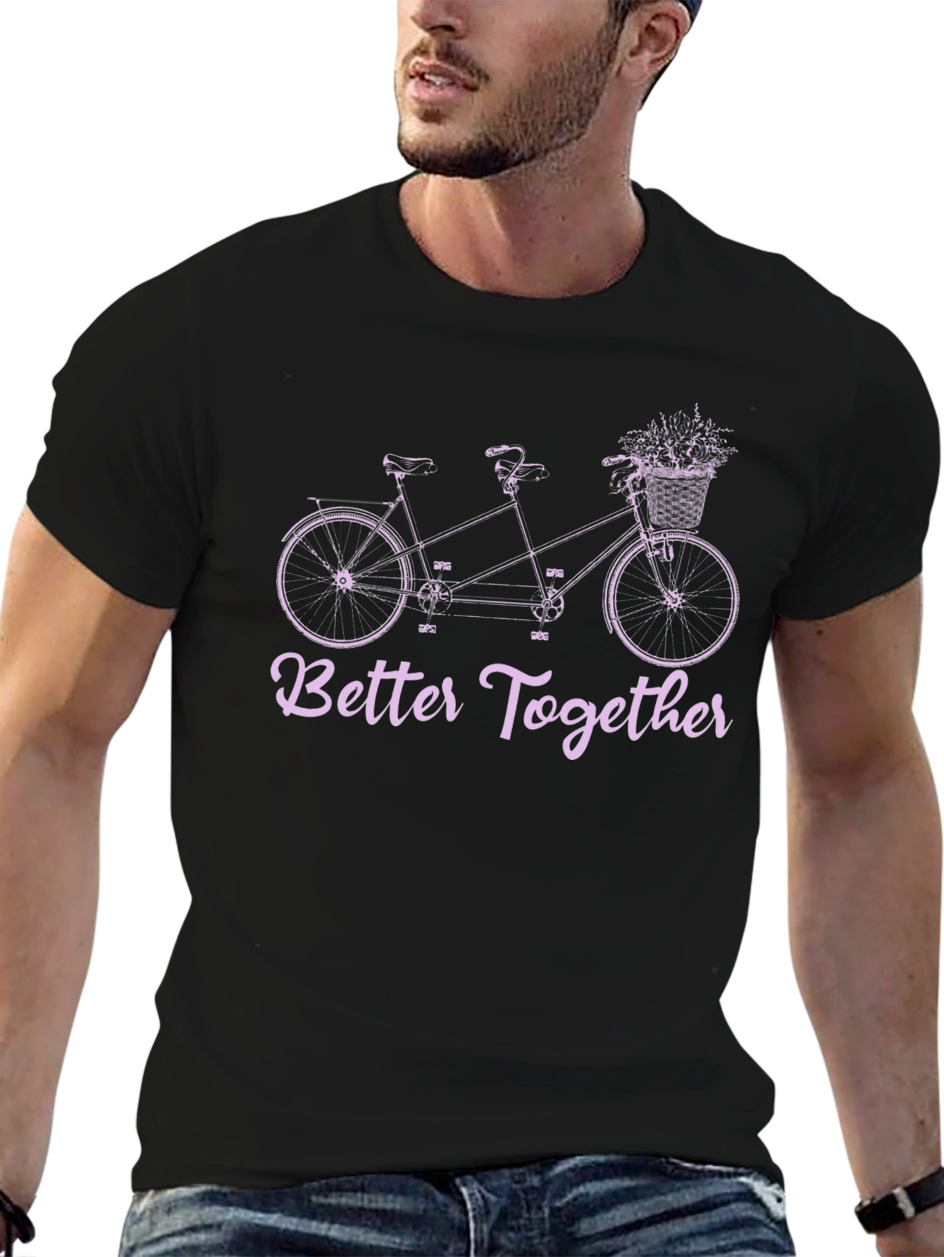 Better Together Tandem Bike Graphic Tee