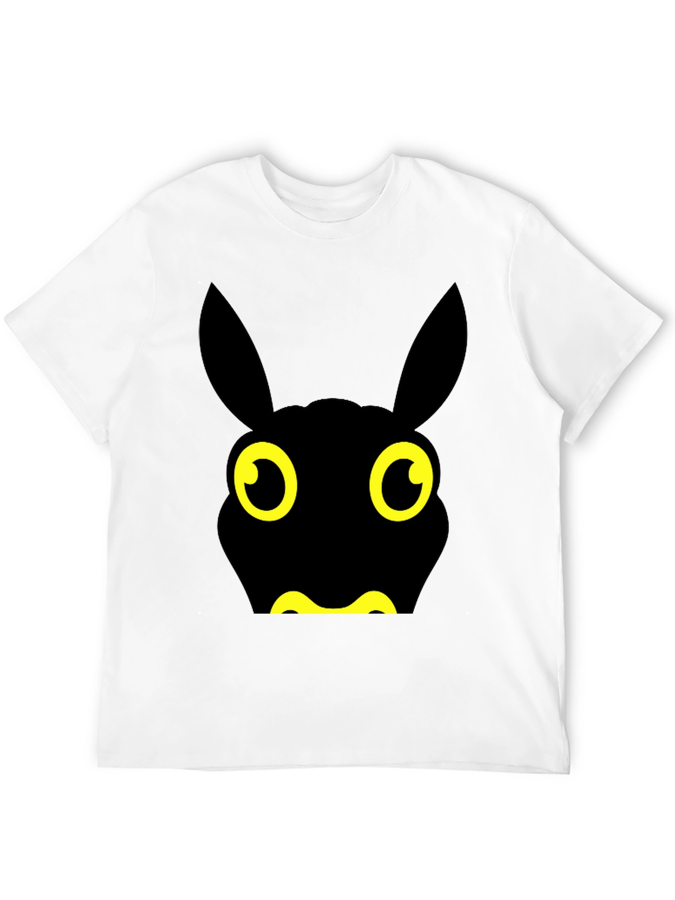 Fun Black Cartoon Animal Graphic Tee