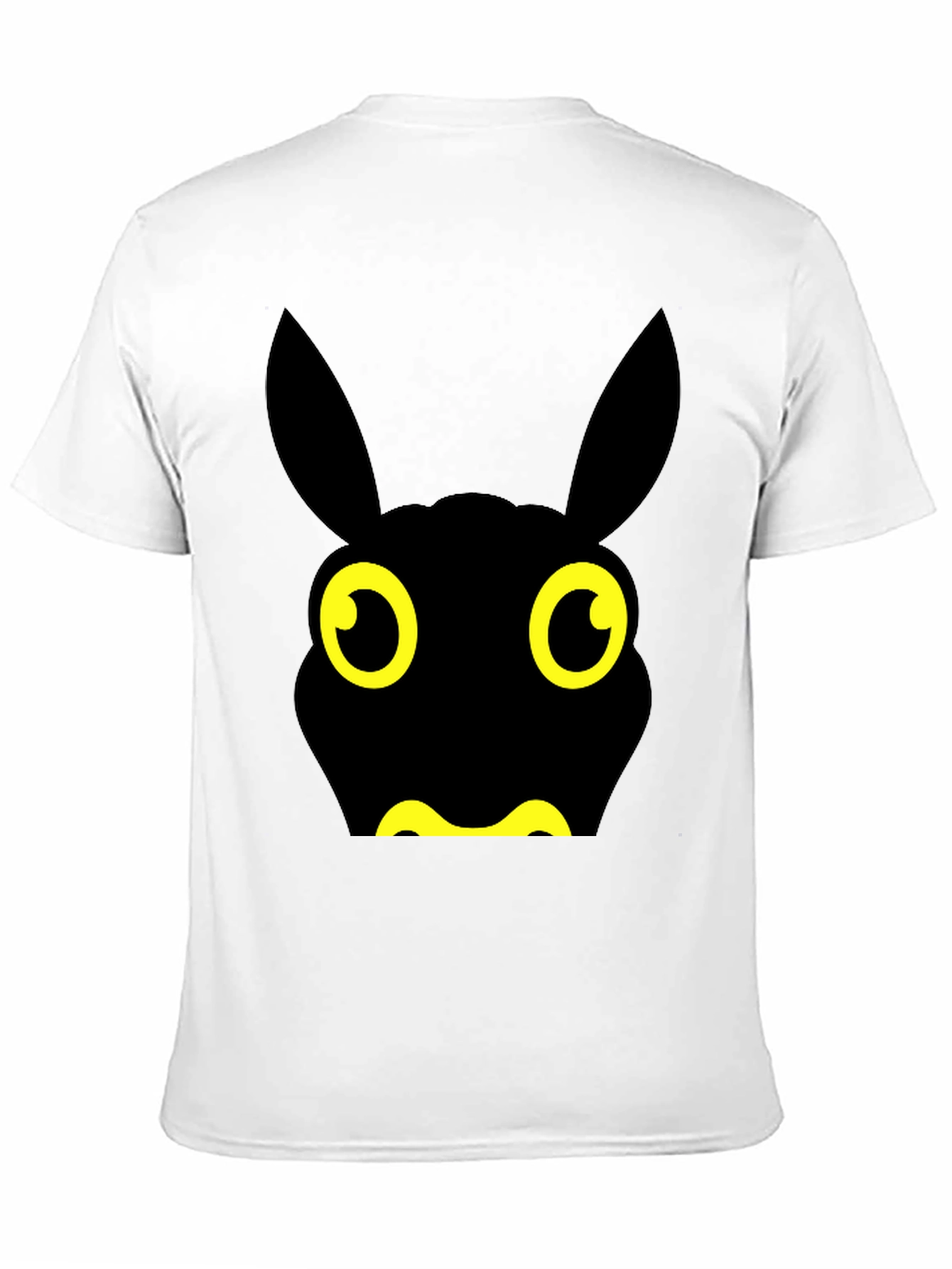 Fun Black Cartoon Animal Graphic Tee