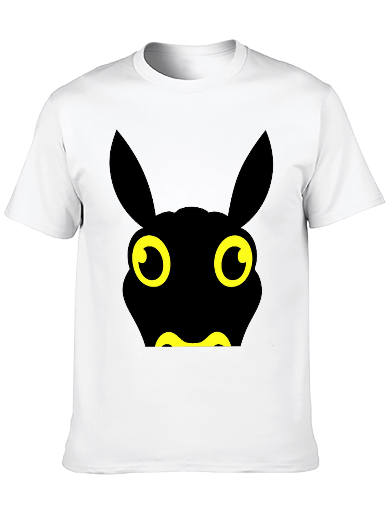 Fun Black Cartoon Animal Graphic Tee