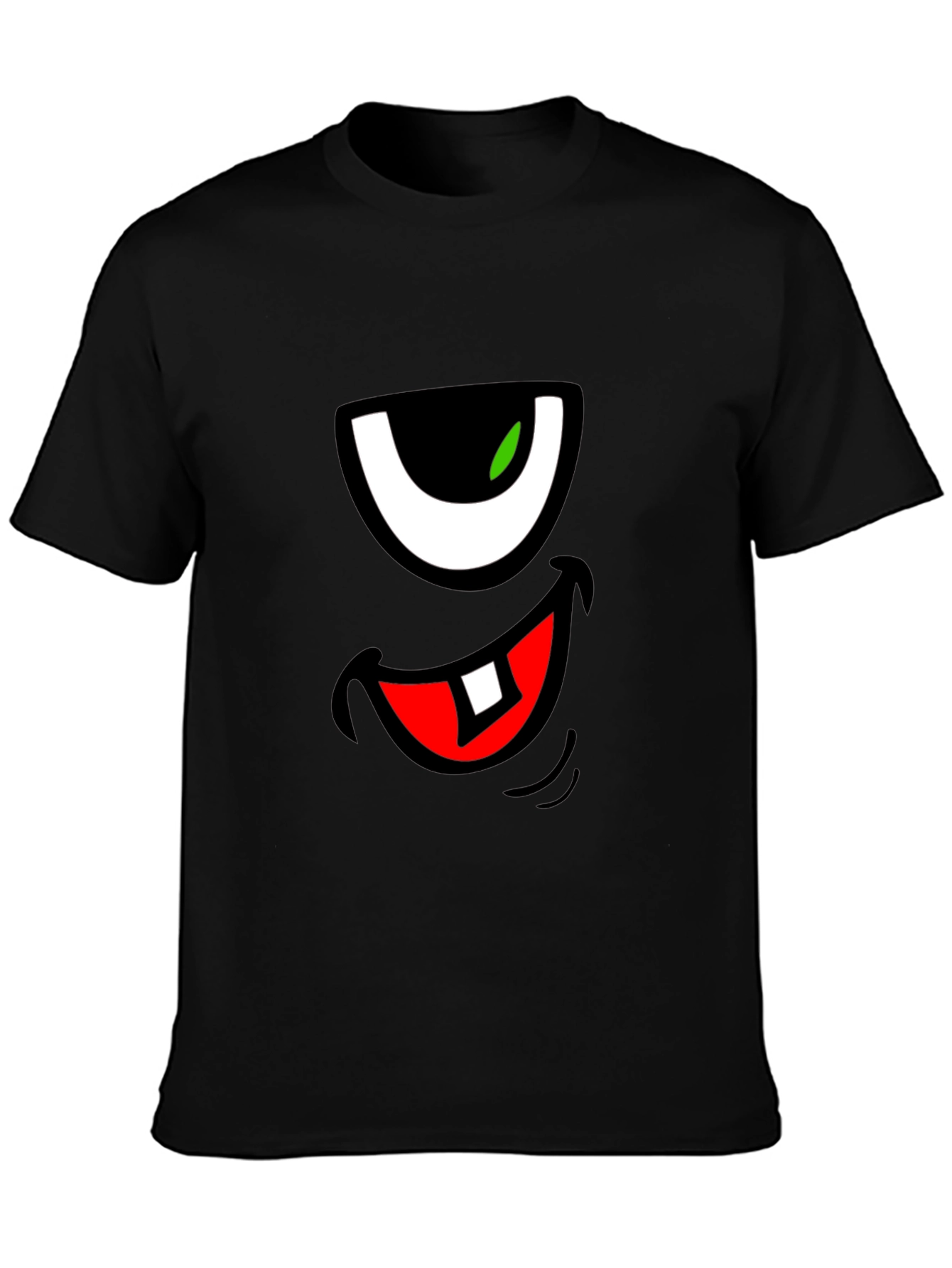 Funny Monster Face Graphic T-Shirt