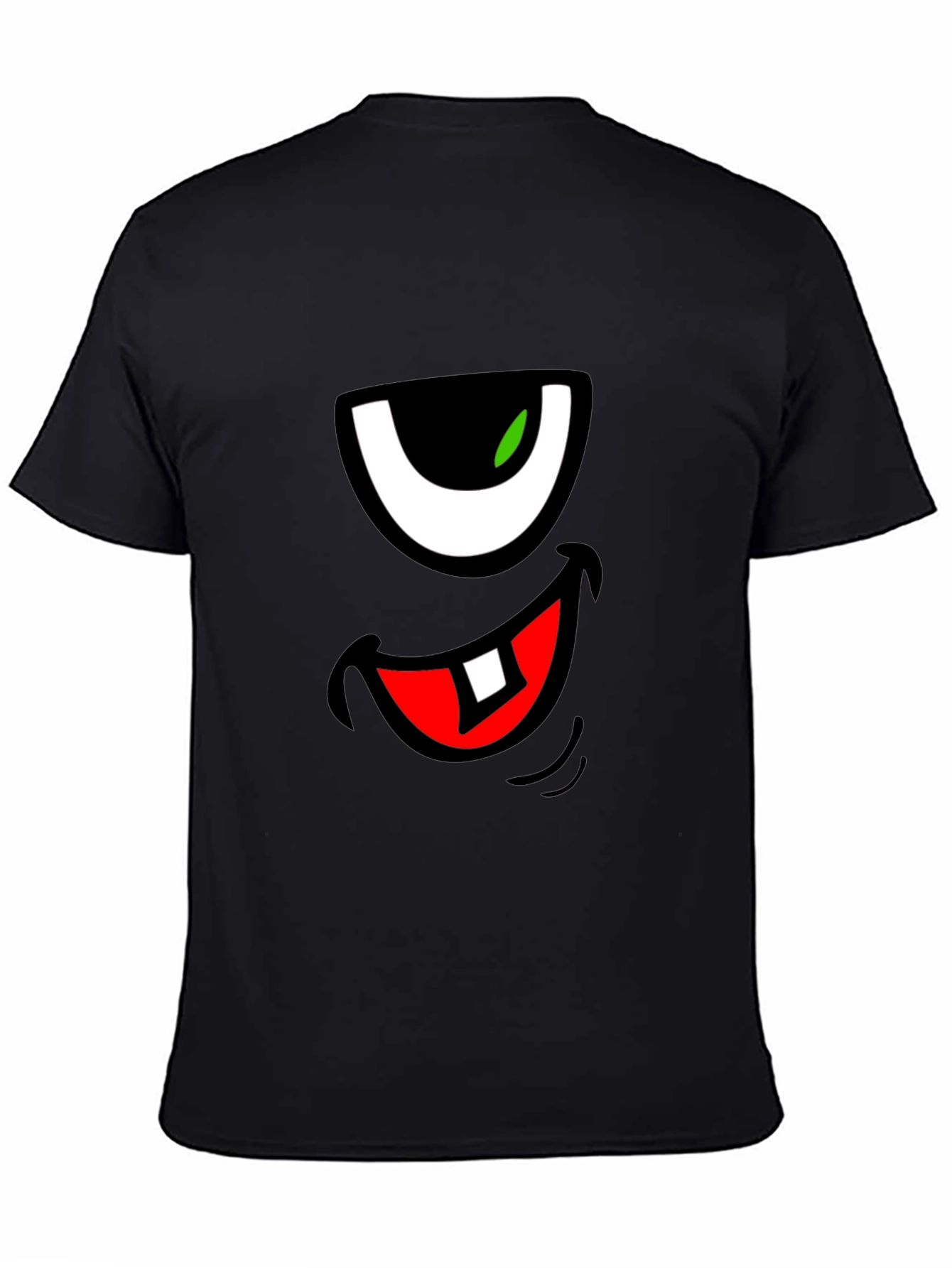 Funny Monster Face Graphic T-Shirt
