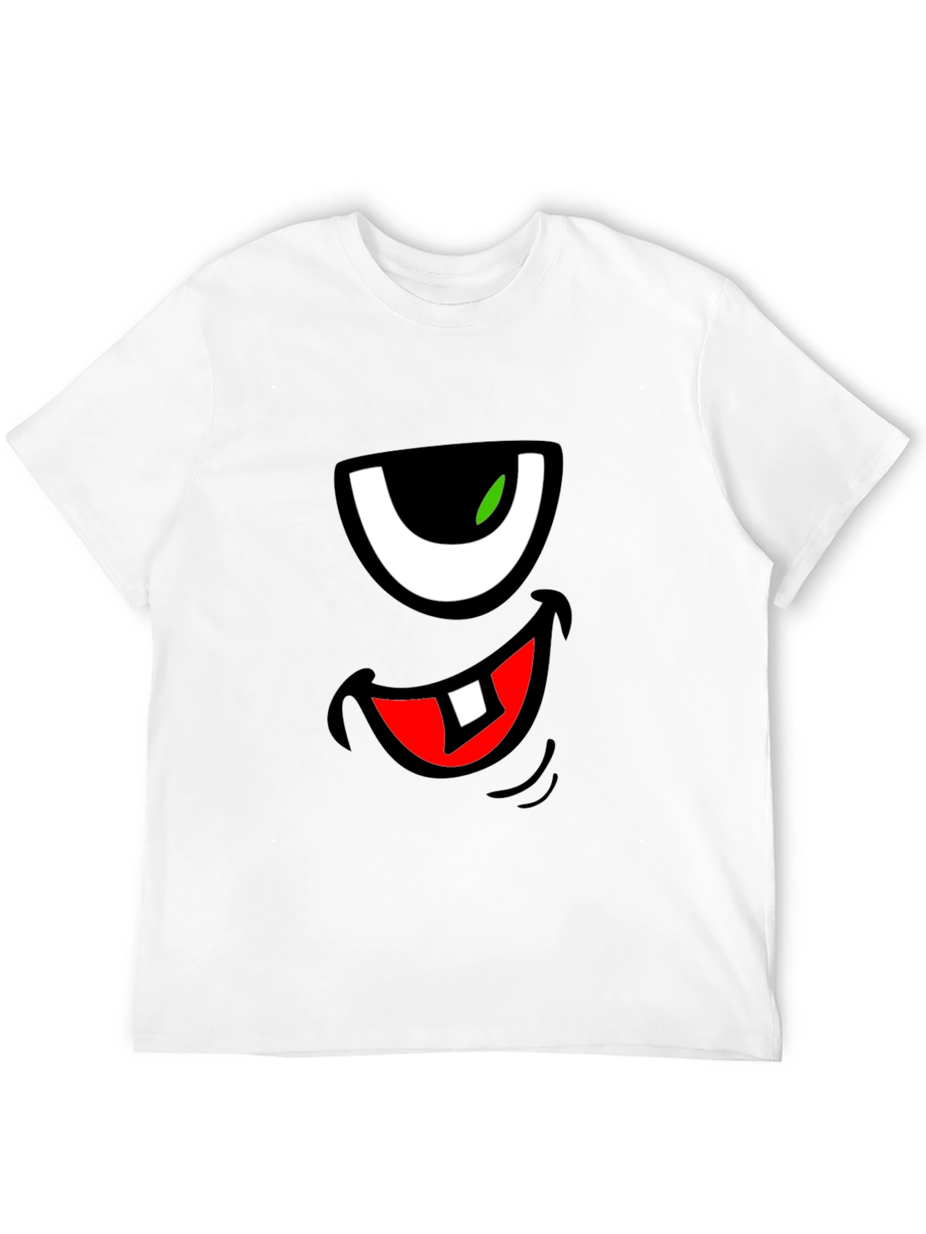 Funny Monster Face Graphic T-Shirt