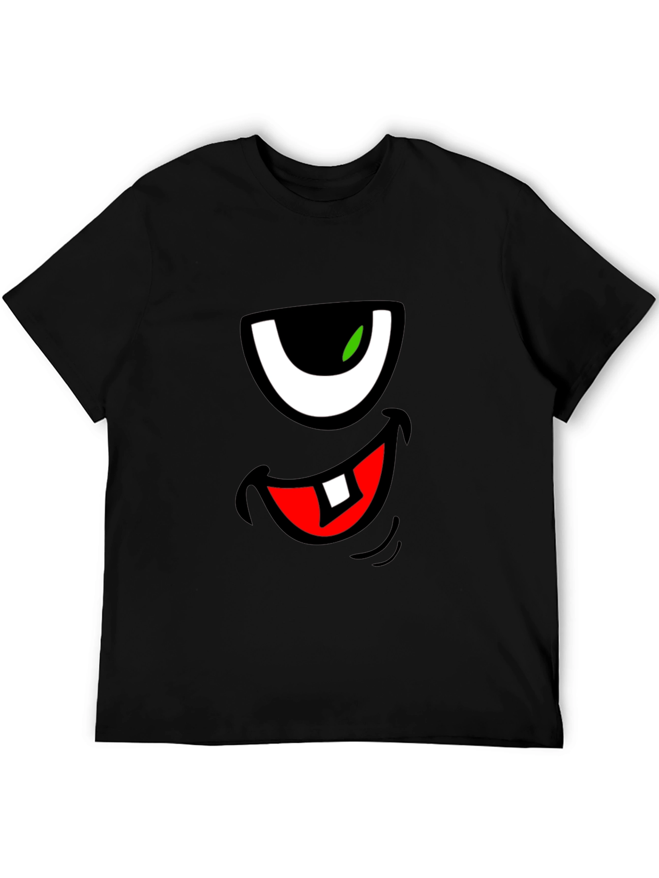 Funny Monster Face Graphic T-Shirt