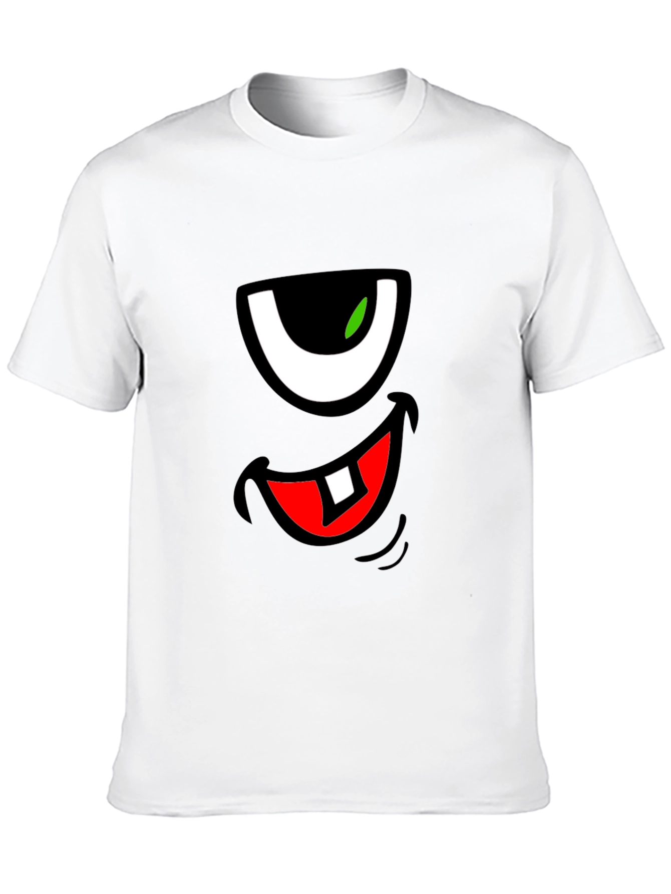 Funny Monster Face Graphic T-Shirt