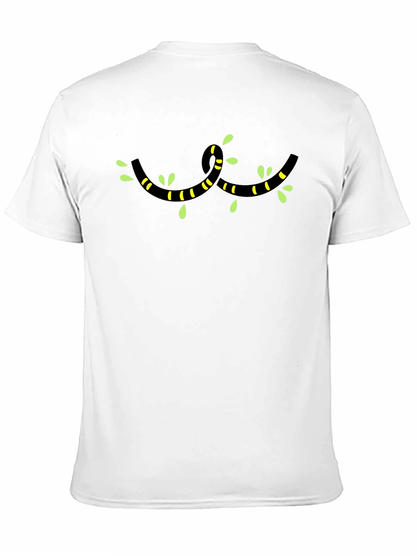 Striped Worm Vine T-Shirt - Unique Graphic Tee