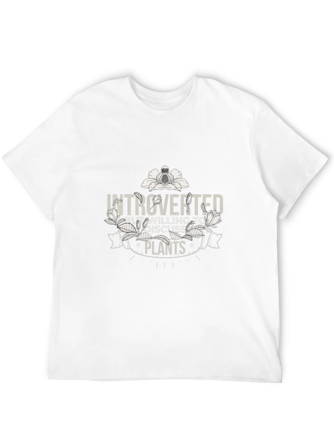 Introverted Plant Lover T-Shirt - Black