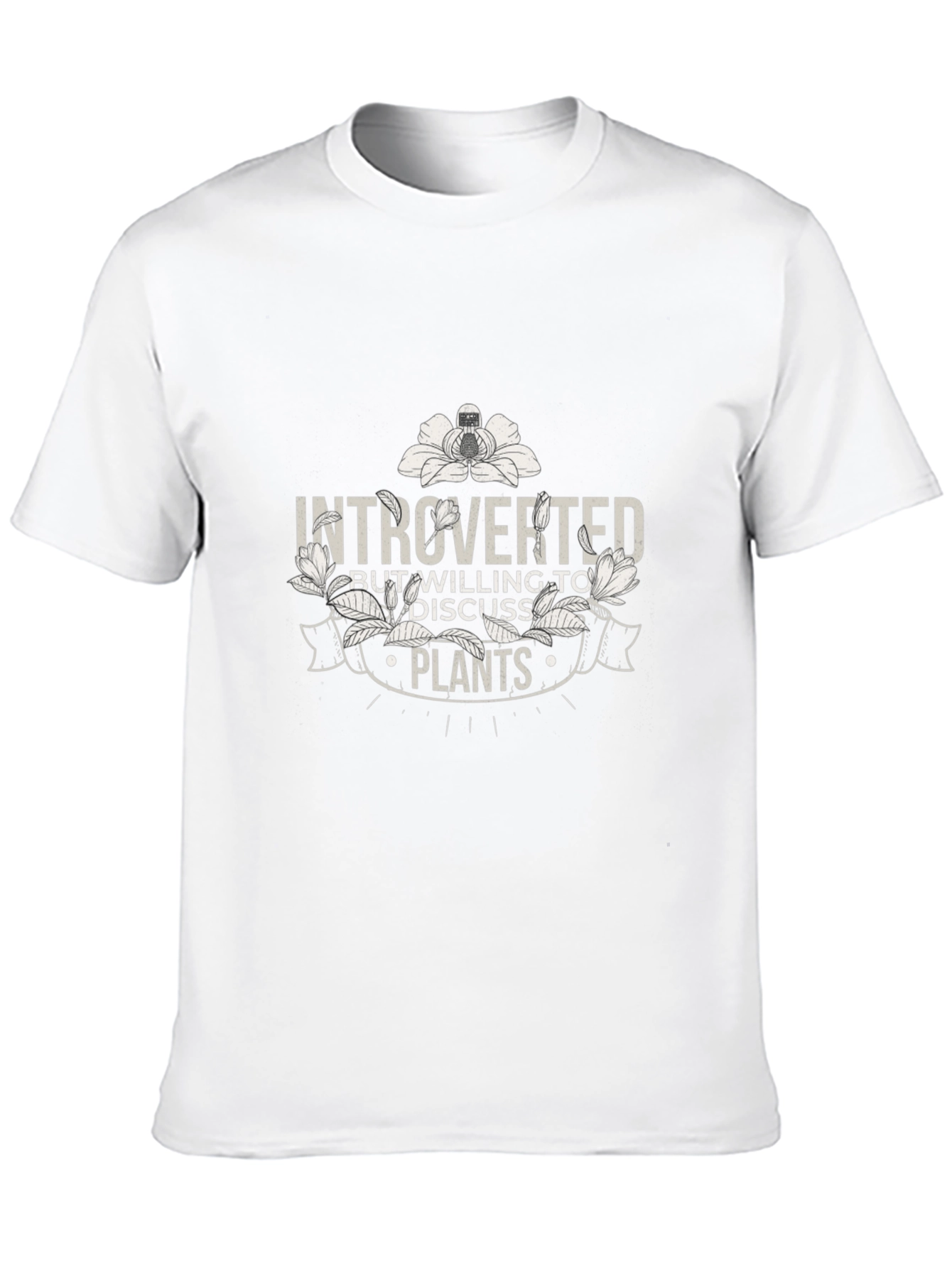 Introverted Plant Lover T-Shirt - Black