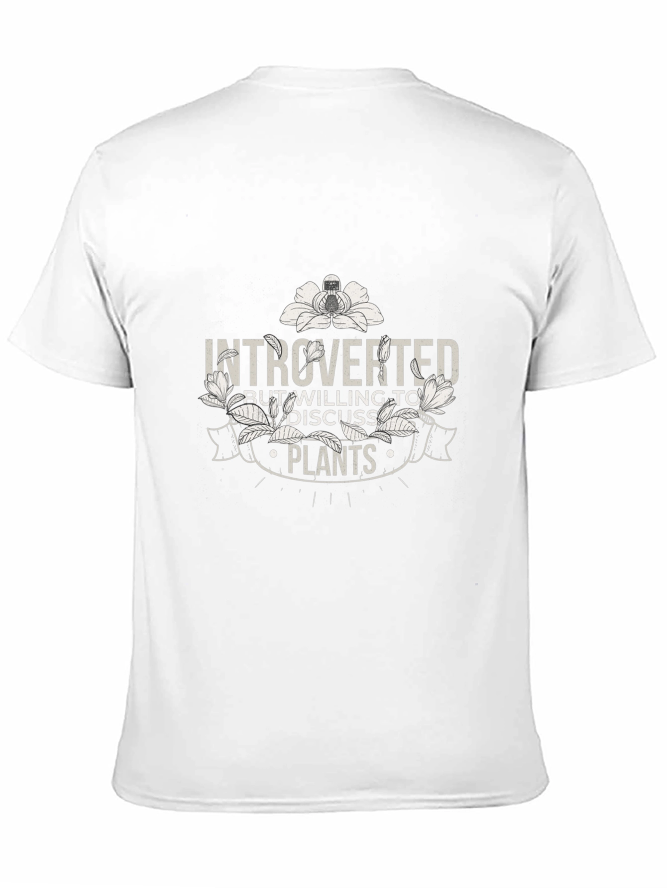 Introverted Plant Lover T-Shirt - Black