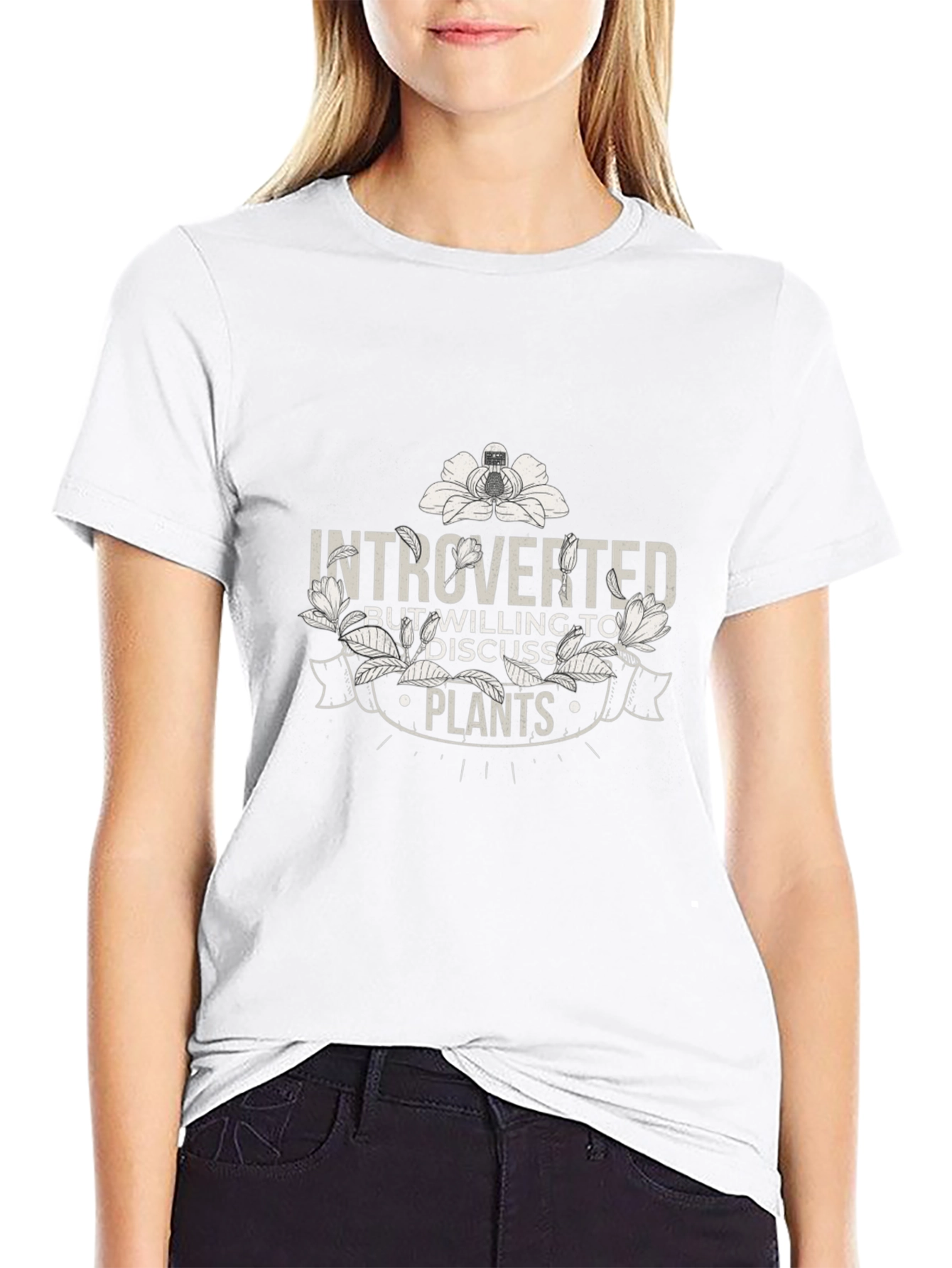 Introverted Plant Lover T-Shirt - Black