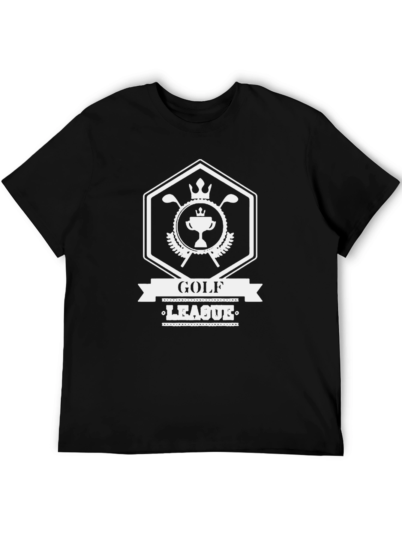Golf League Black T-Shirt