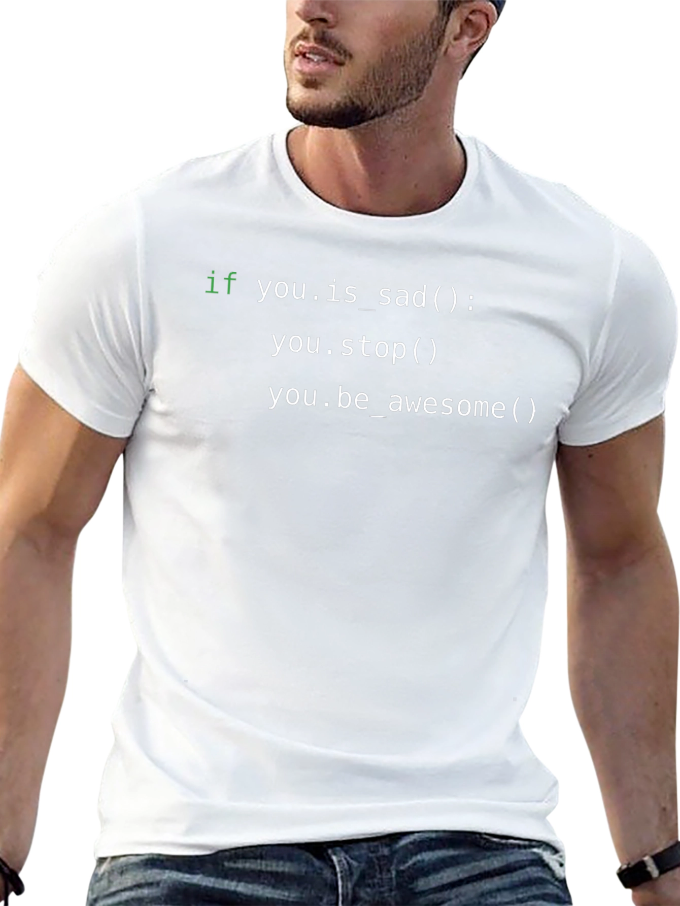 Code T-Shirt: If You Are Sad Stop!